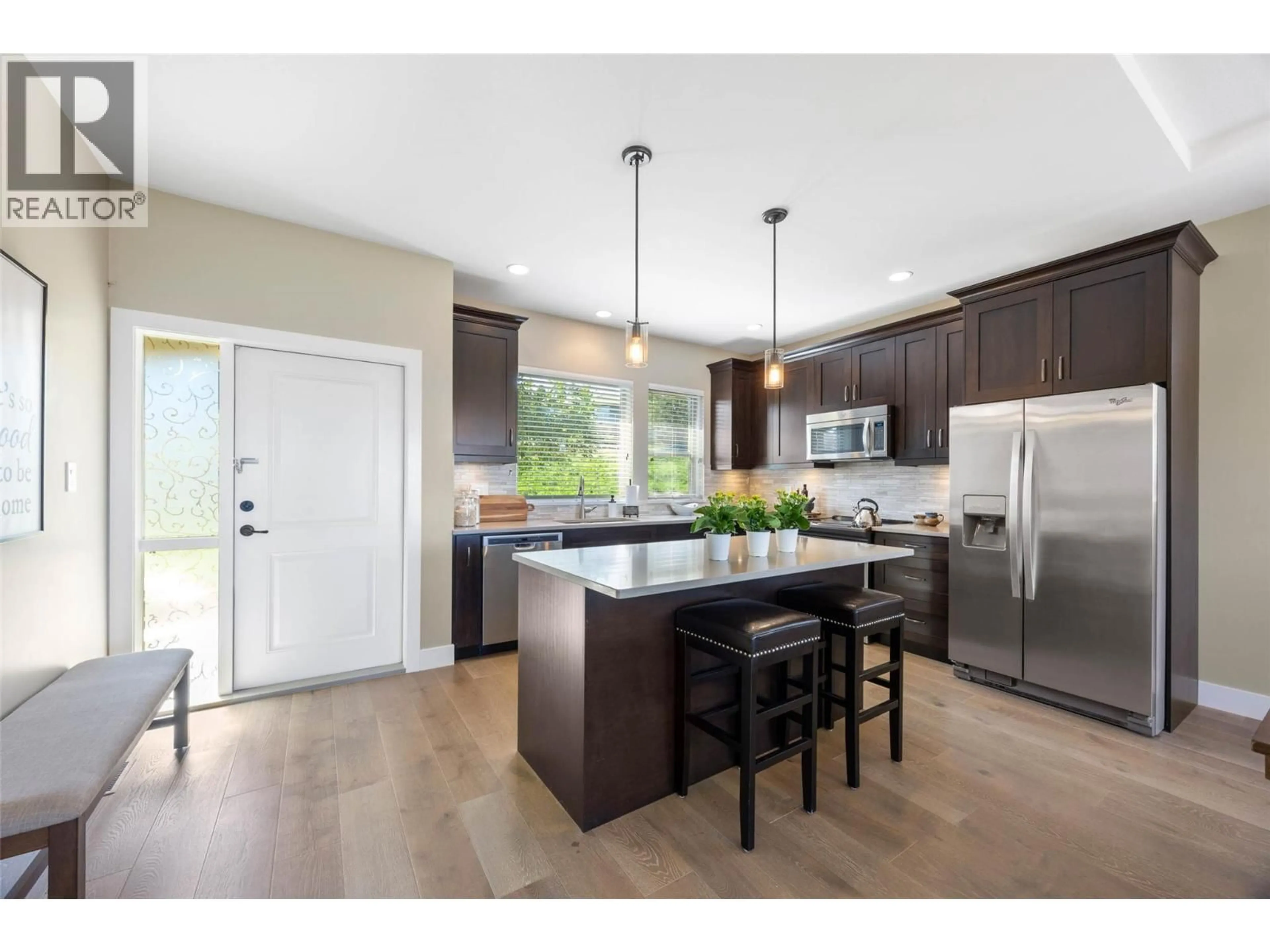 Open concept kitchen, wood/laminate floor for 9 - 2171 VAN HORNE DRIVE, Kamloops British Columbia V1S0E2