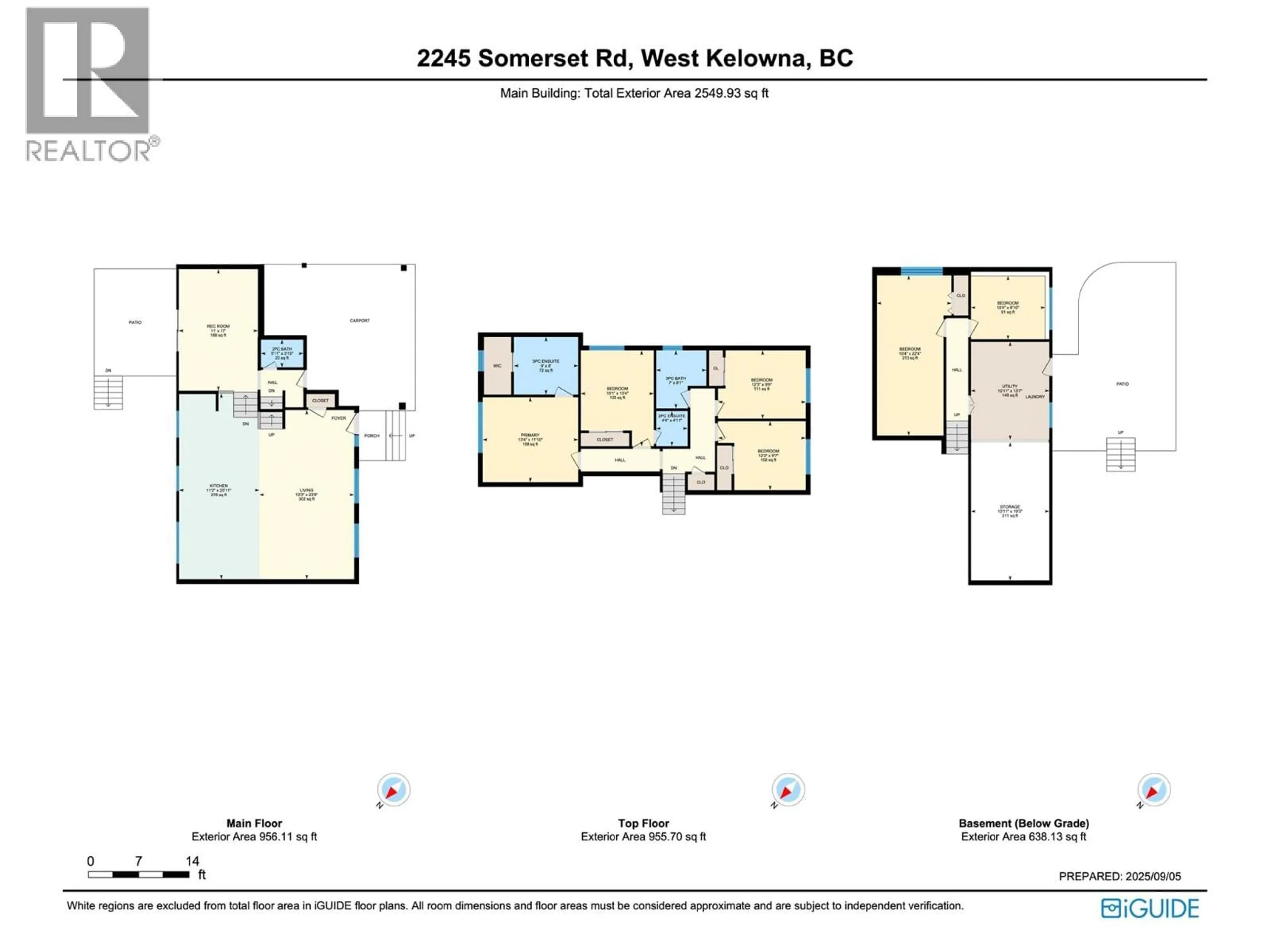 Floor plan for 2245 SOMERSET ROAD, Kelowna British Columbia V1Z2K9