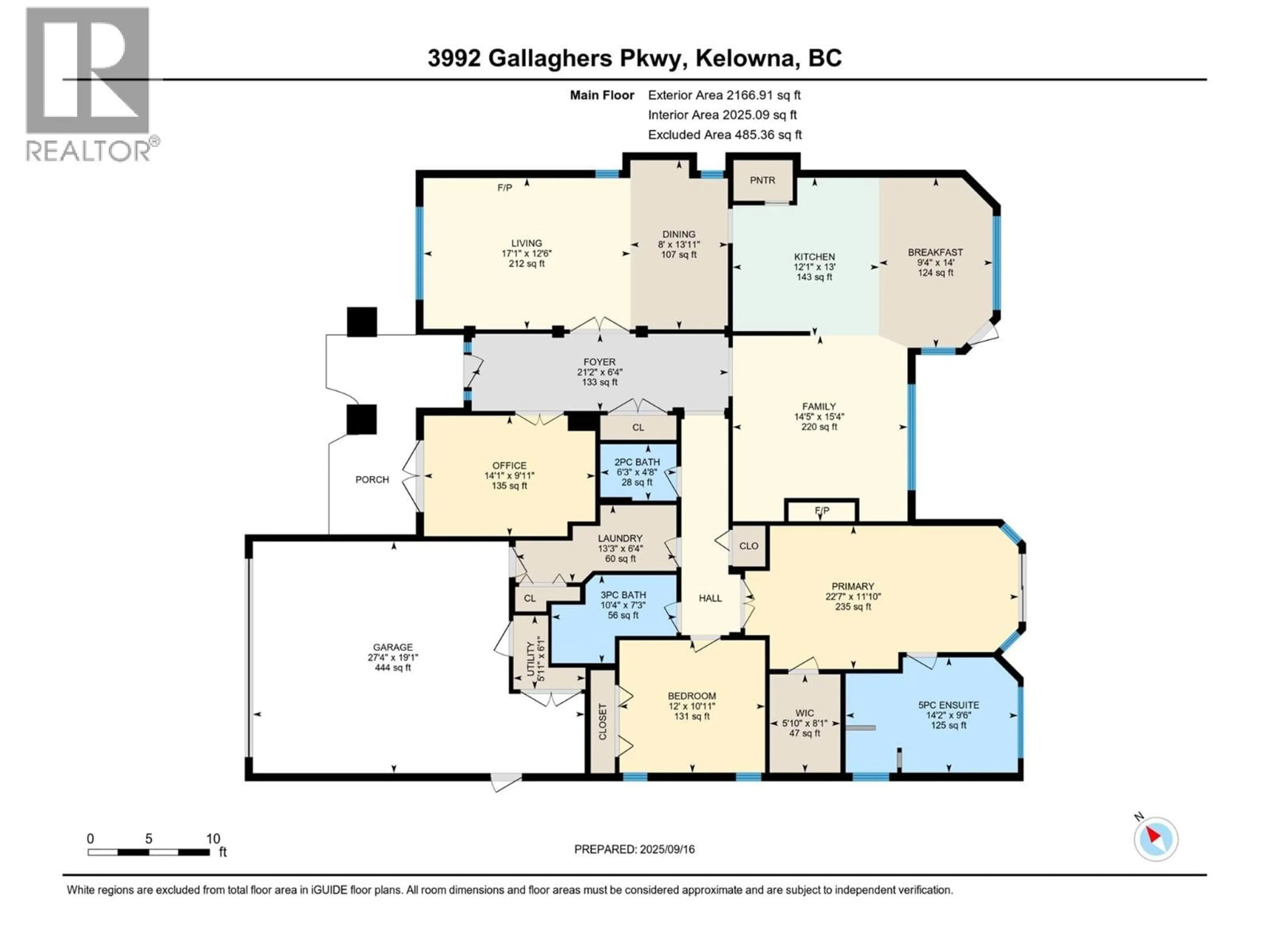 Floor plan for 3992 GALLAGHERS PARKWAY, Kelowna British Columbia V1W3Z8