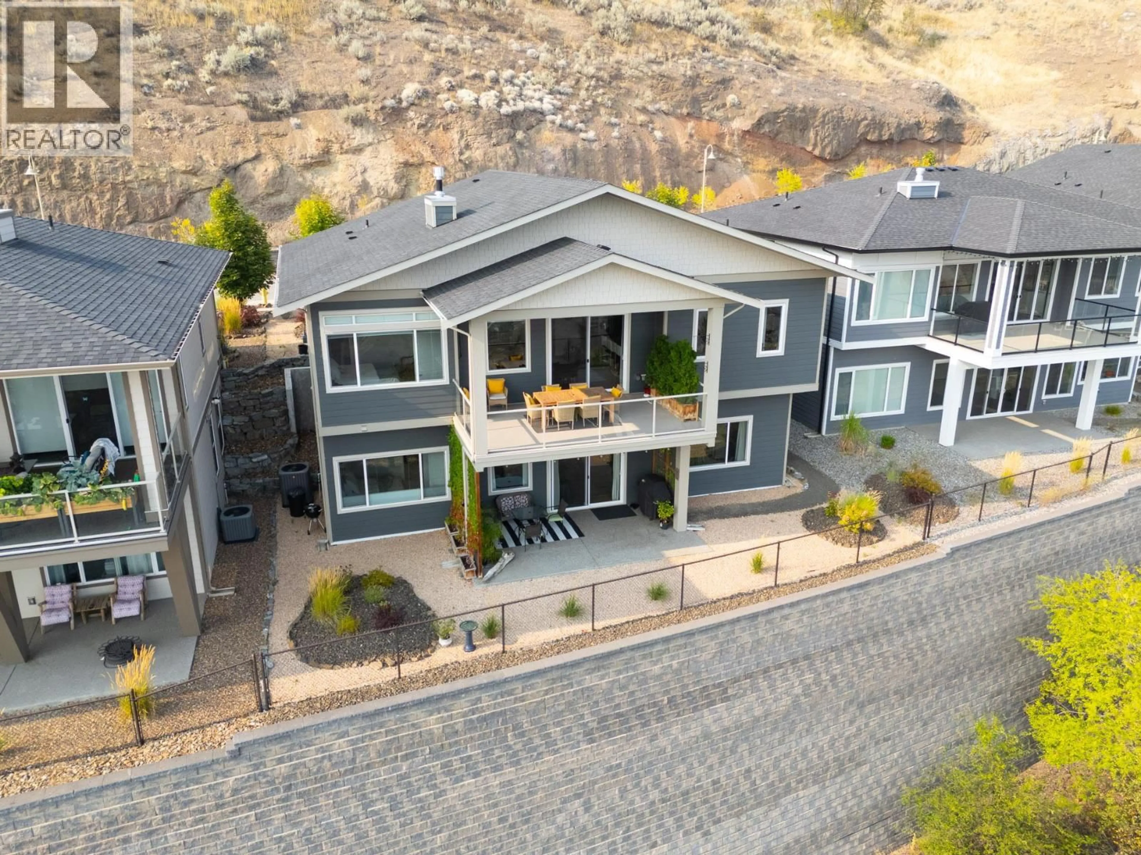 A pic from outside/outdoor area/front of a property/back of a property/a pic from drone, mountain view for 5056 TURTLE POND PLACE, Vernon British Columbia V1T9Y5