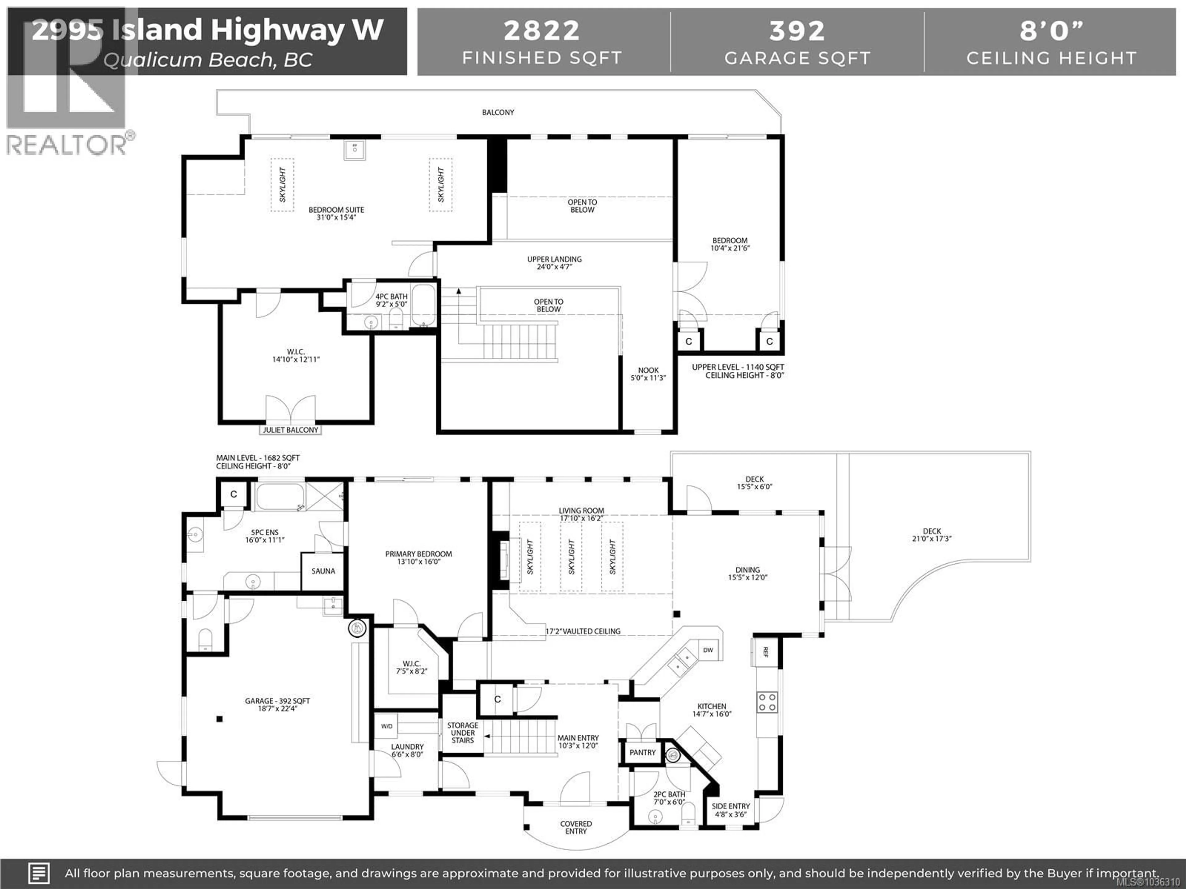 Floor plan for 2995 ISLAND HIGHWAY WEST, Qualicum Beach British Columbia V9K2H2
