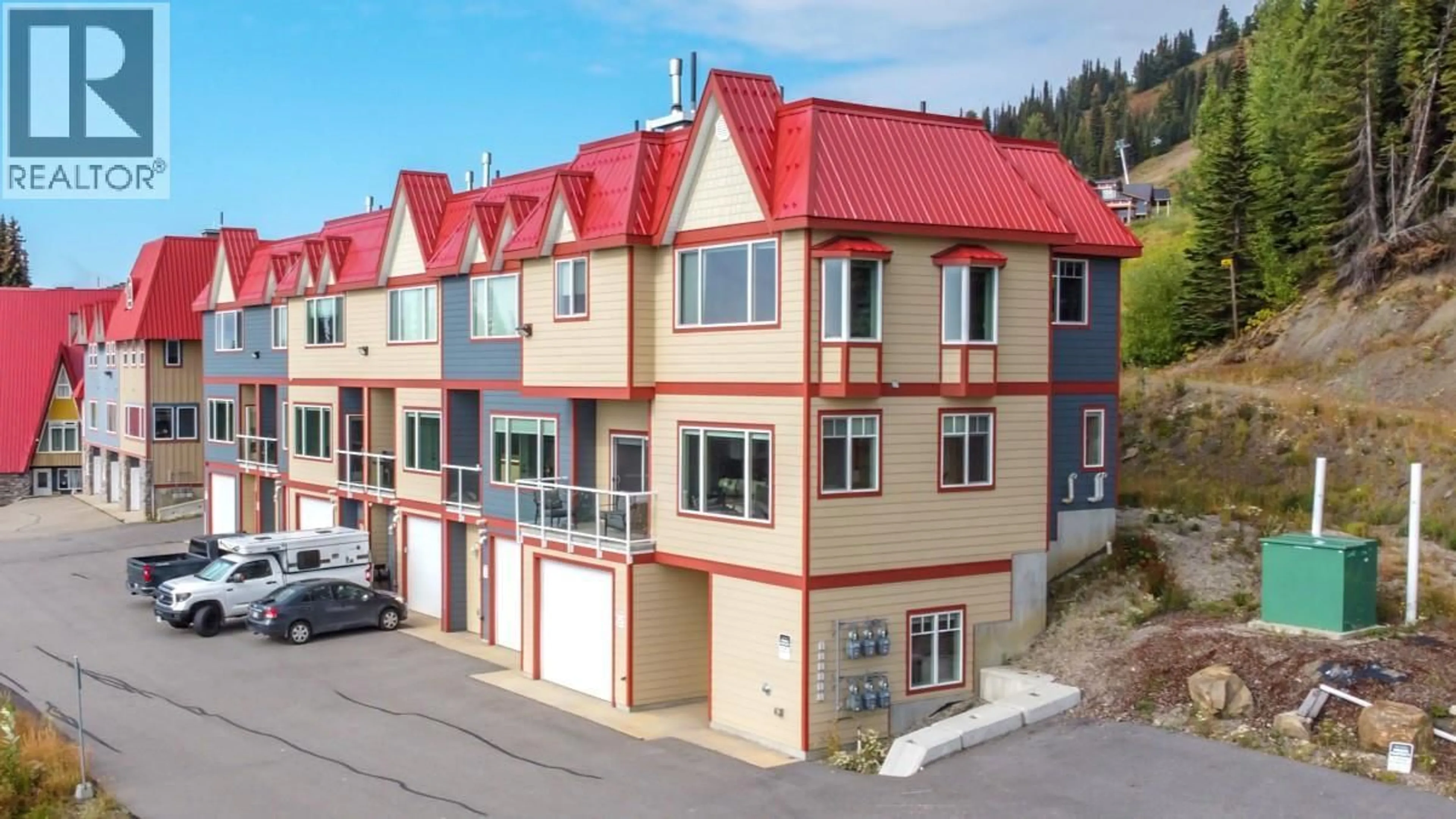 A pic from outside/outdoor area/front of a property/back of a property/a pic from drone, building for 9905 PINNACLES ROAD, Silver Star British Columbia V1B0S2