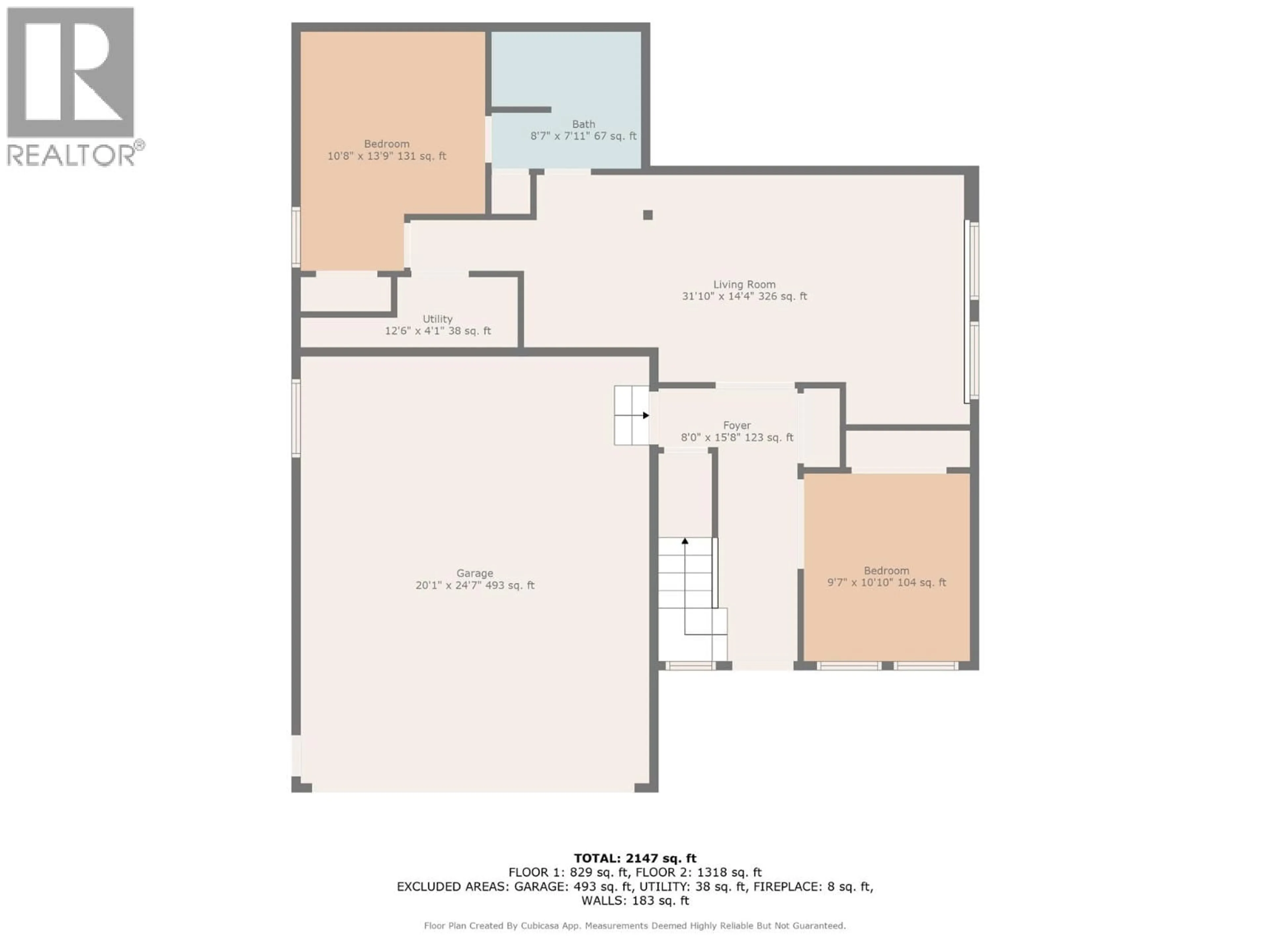Floor plan for 2113 BOWRON STREET, Kelowna British Columbia V1V2L6