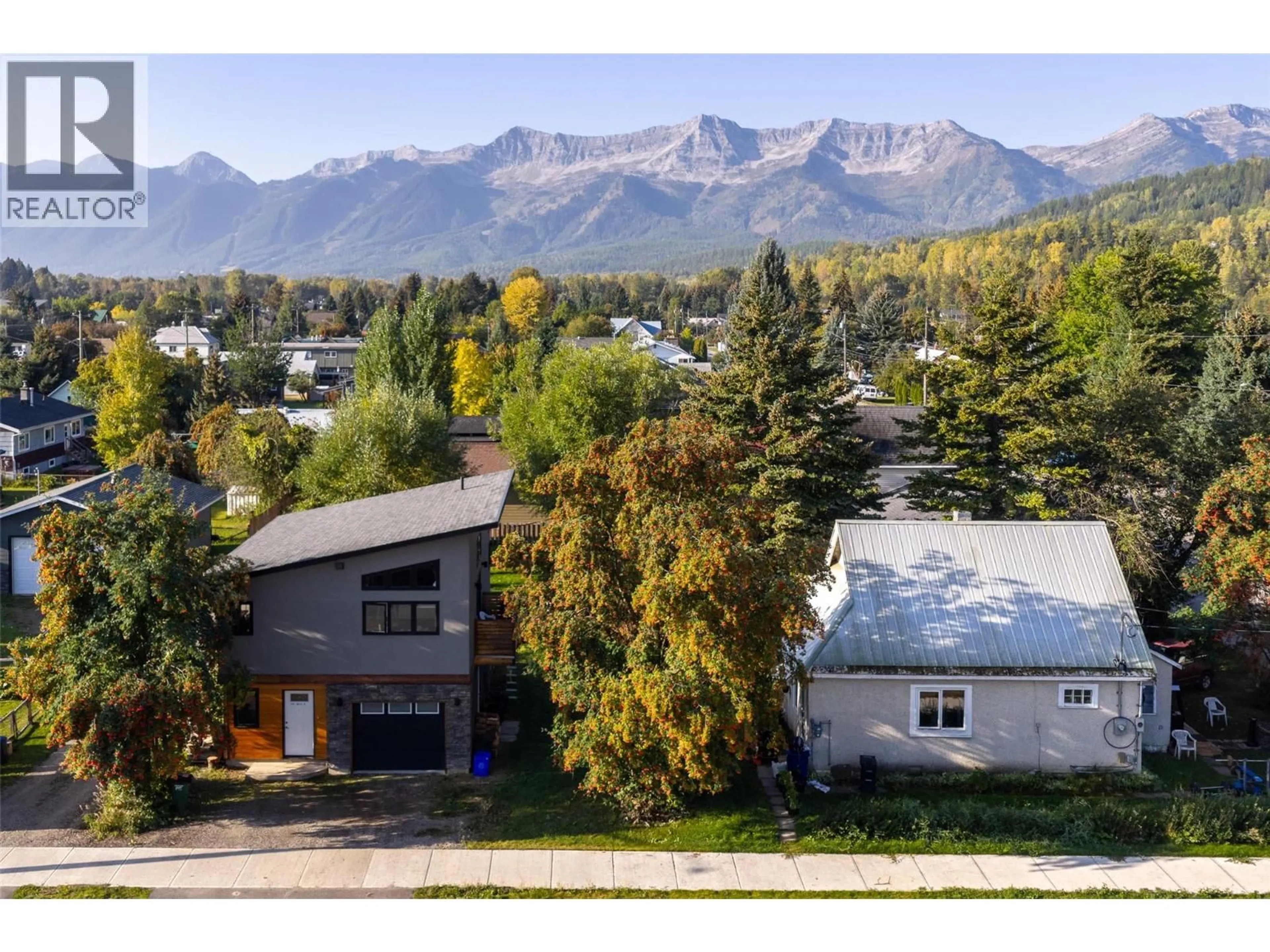 A pic from outside/outdoor area/front of a property/back of a property/a pic from drone, mountain view for 1092 9TH AVENUE, Fernie British Columbia V0B1M5