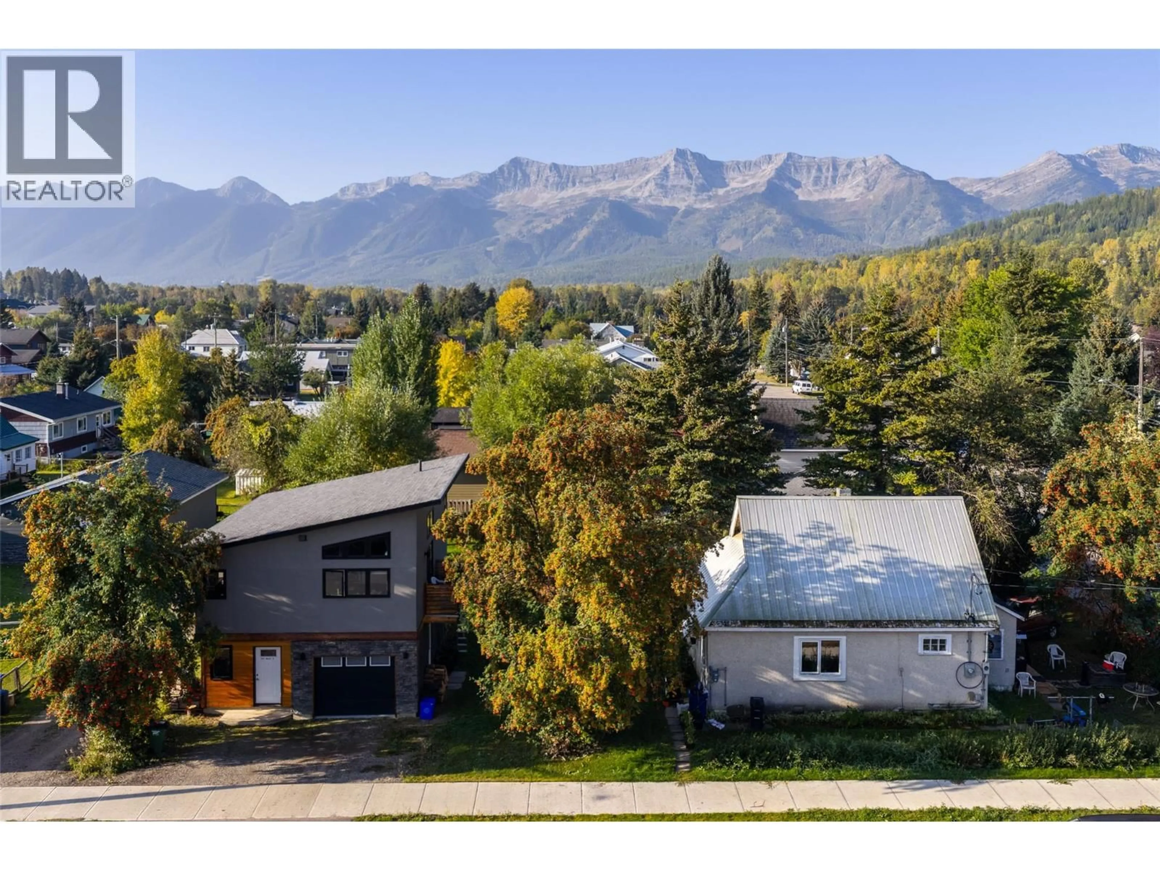 A pic from outside/outdoor area/front of a property/back of a property/a pic from drone, mountain view for 1092 9TH AVENUE, Fernie British Columbia V0B1M5