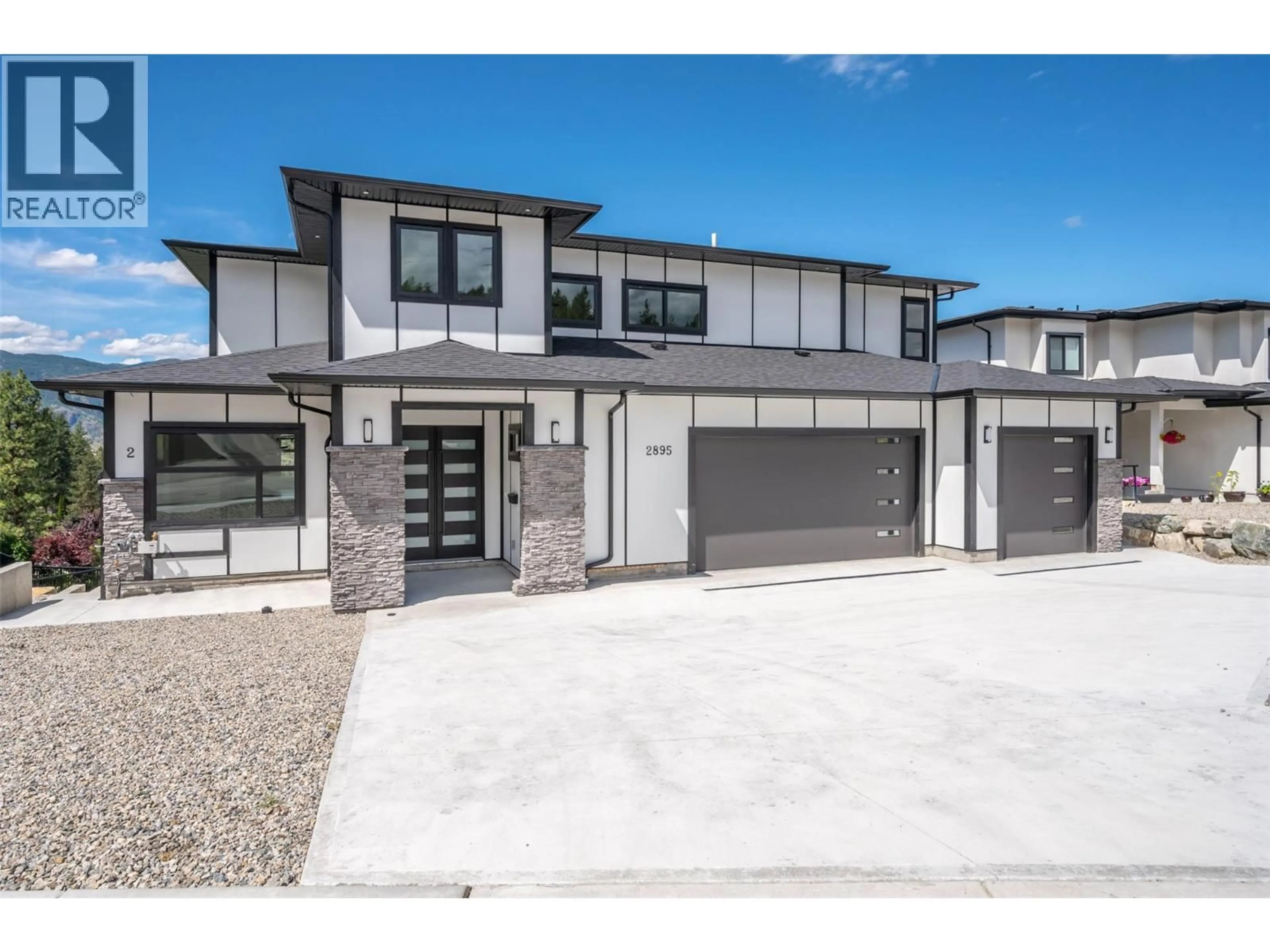 Home with brick exterior material, street for 2895 PARTRIDGE DRIVE, Penticton British Columbia V2A9E7