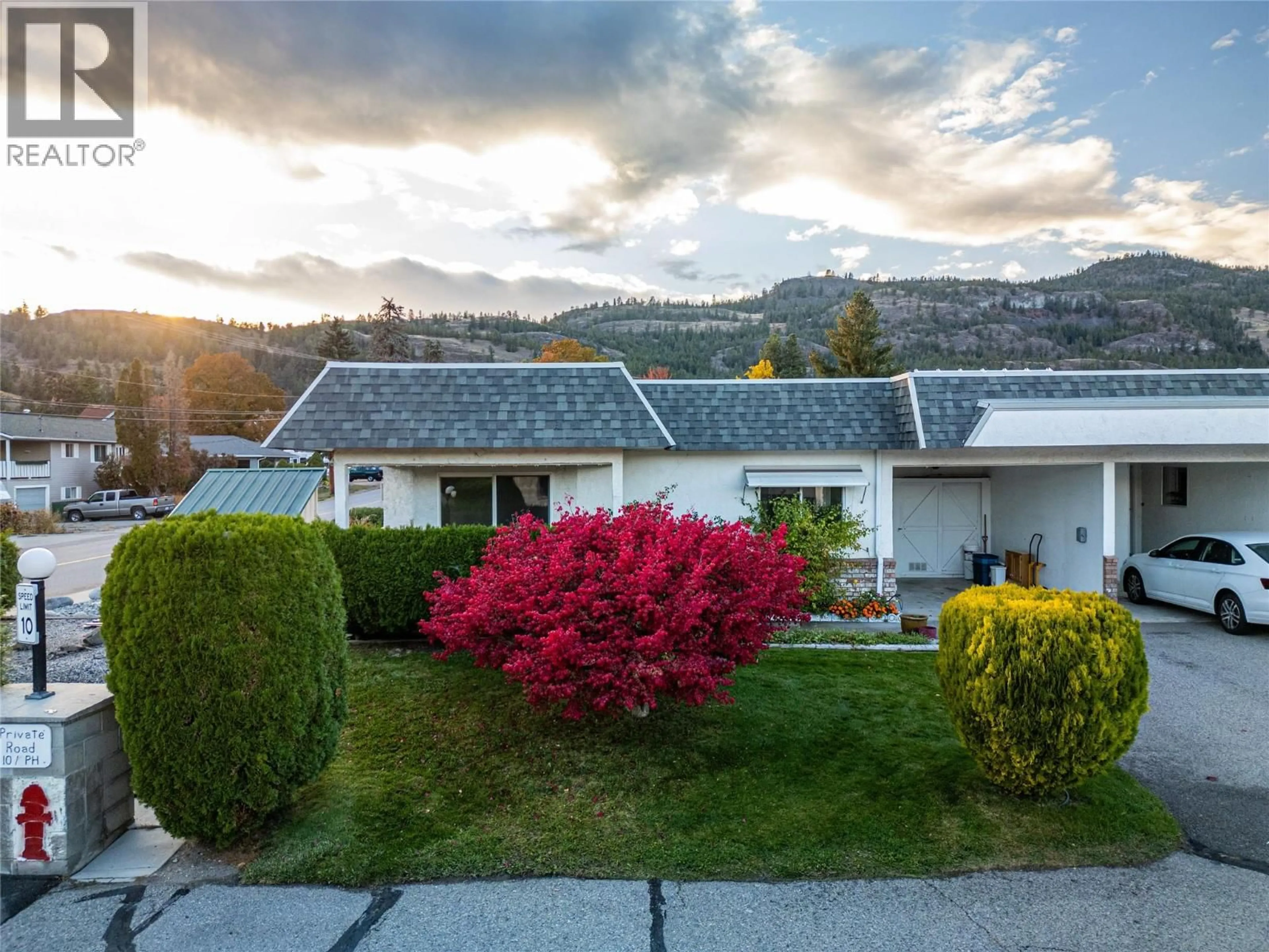 A pic from outside/outdoor area/front of a property/back of a property/a pic from drone, mountain view for 13 - 11110 QUINPOOL ROAD, Summerland British Columbia V0H1Z5
