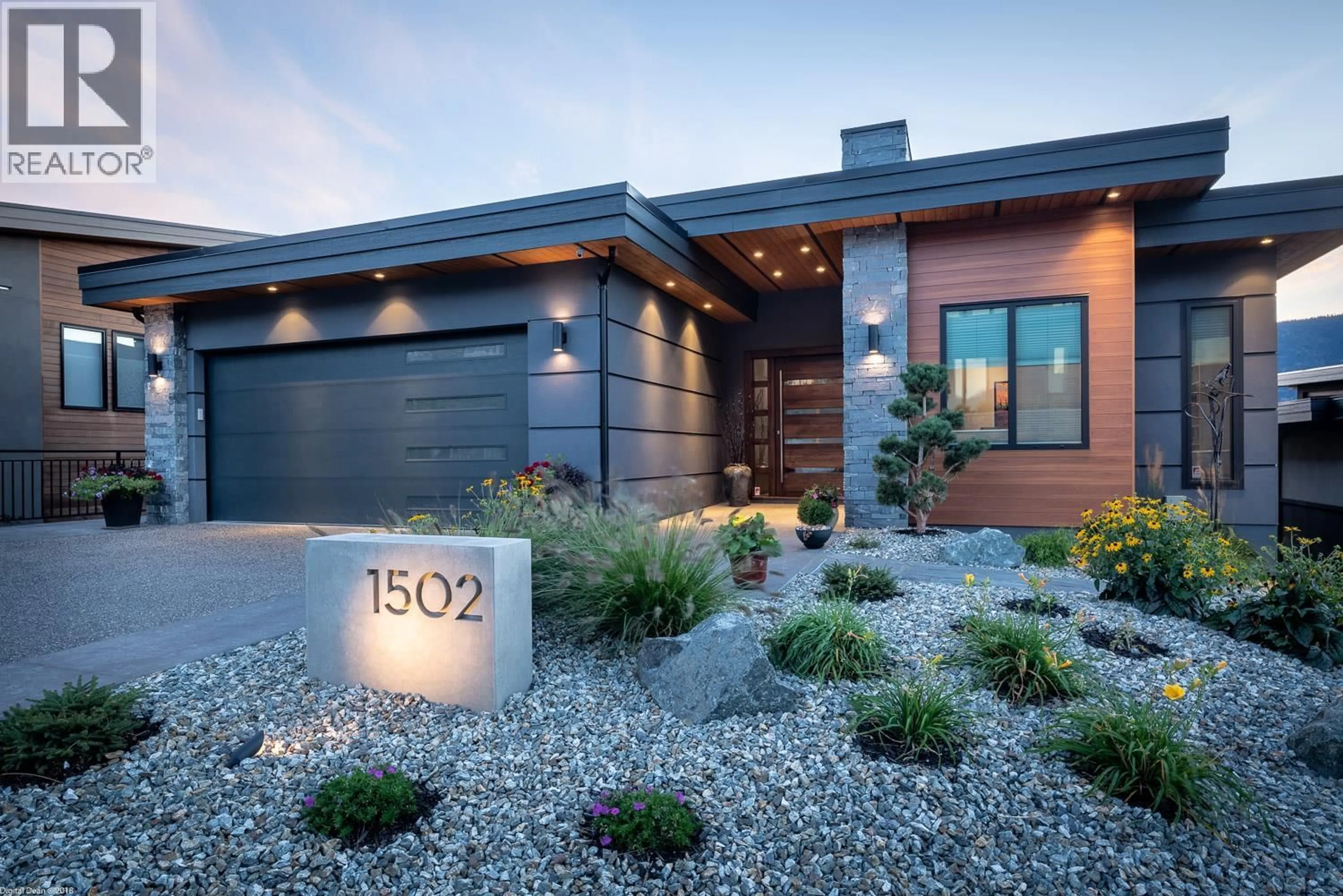 Home with brick exterior material, street for 1502 MARBLE LEDGE DRIVE, Lake Country British Columbia V4V2T4