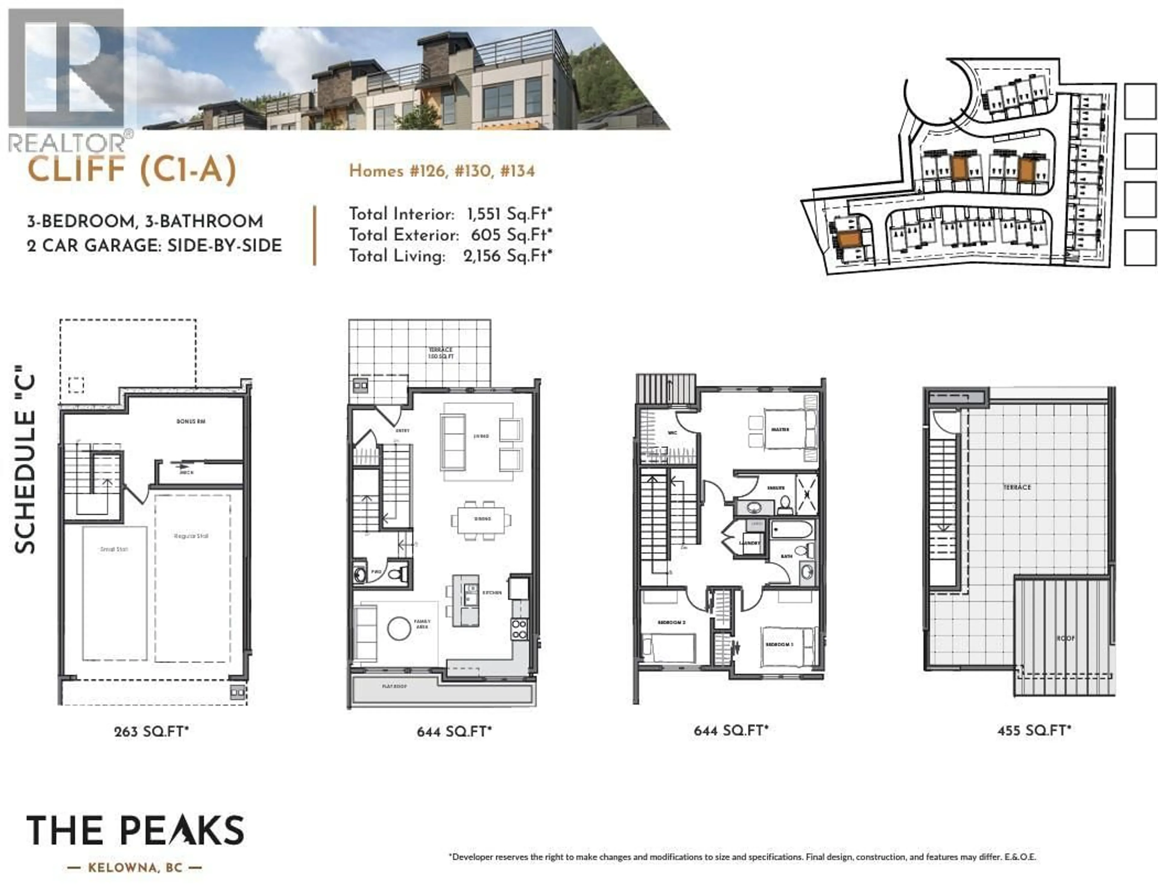Floor plan for 131 - 1455 CARA GLEN COURT, Kelowna British Columbia V1V3B8