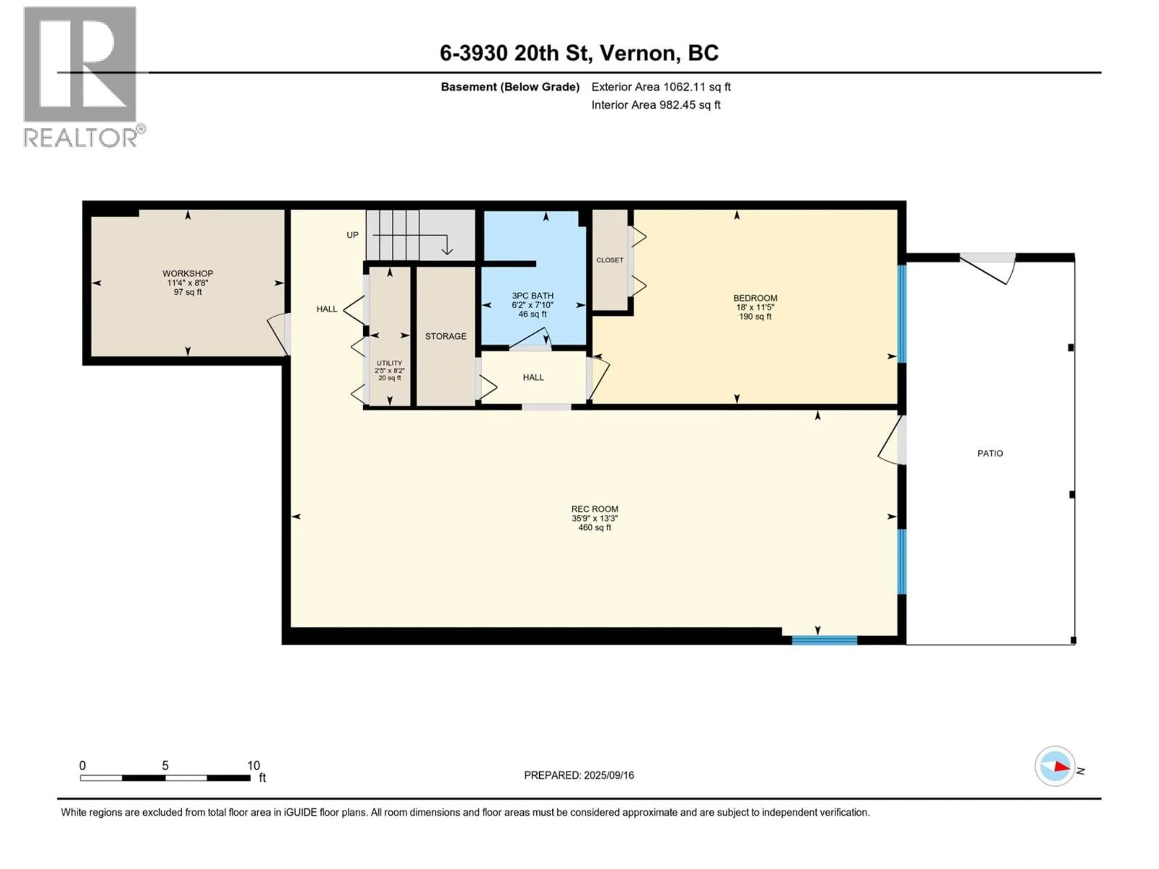 Floor plan for 6 - 3930 20 STREET, Vernon British Columbia V1T4C9