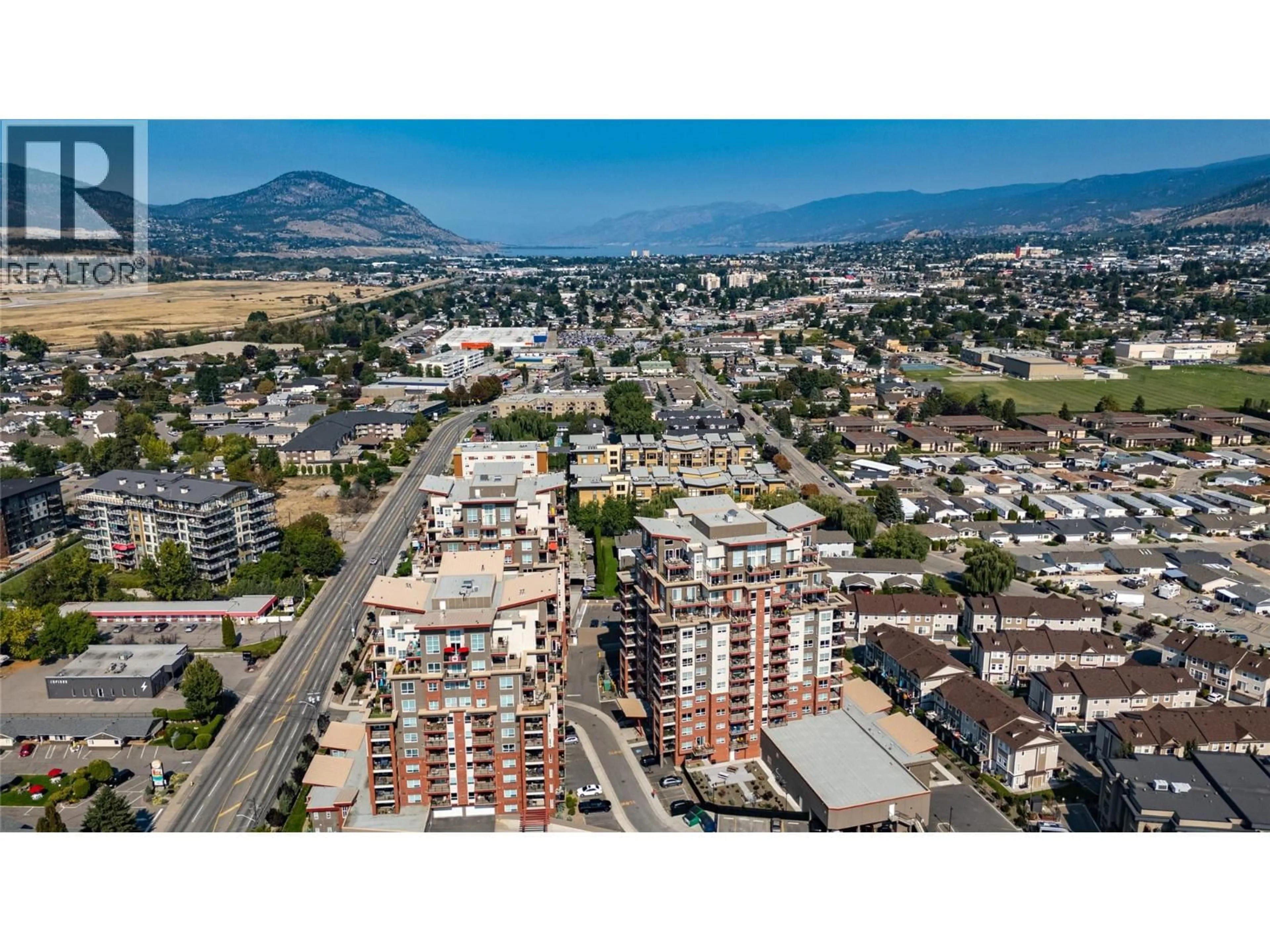 A pic from outside/outdoor area/front of a property/back of a property/a pic from drone, mountain view for 602 - 3362 SKAHA LAKE ROAD, Penticton British Columbia V2A6G4