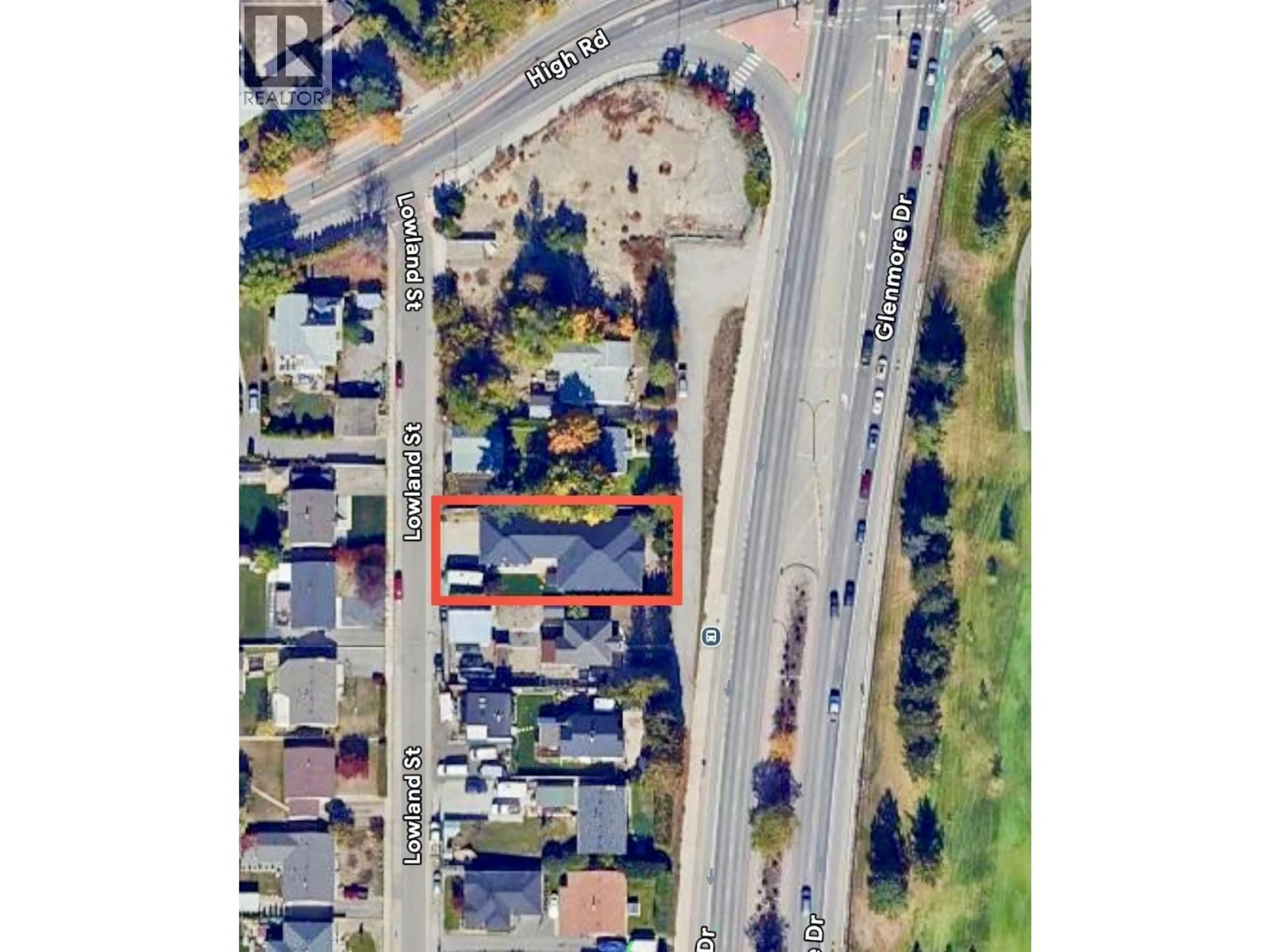 A pic from outside/outdoor area/front of a property/back of a property/a pic from drone, street for 834 GLENMORE DRIVE, Kelowna British Columbia V1Y4N9
