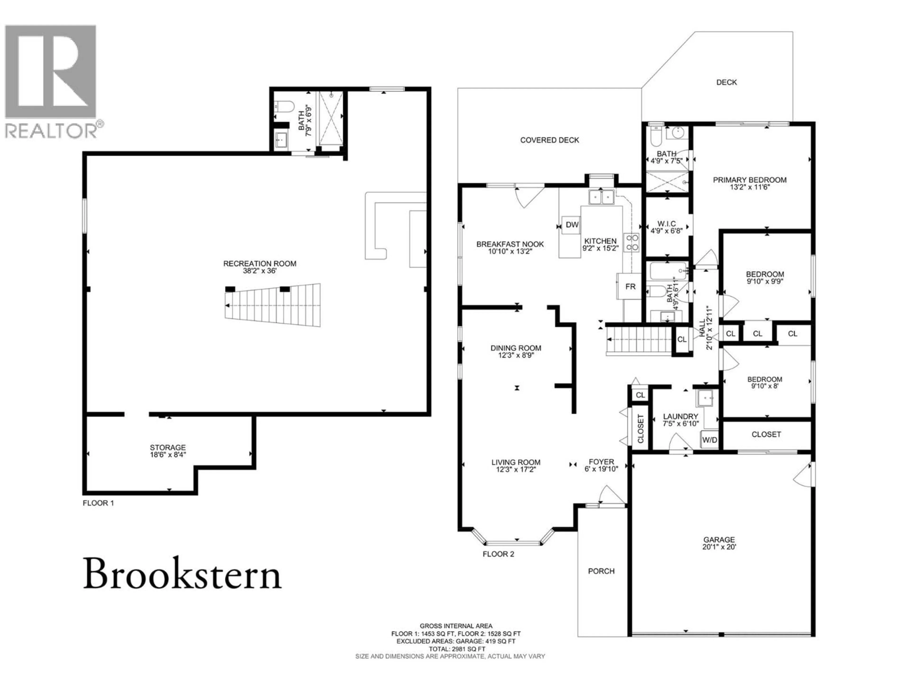 Floor plan for 985 SCHREINER STREET, Kamloops British Columbia V2B5W1