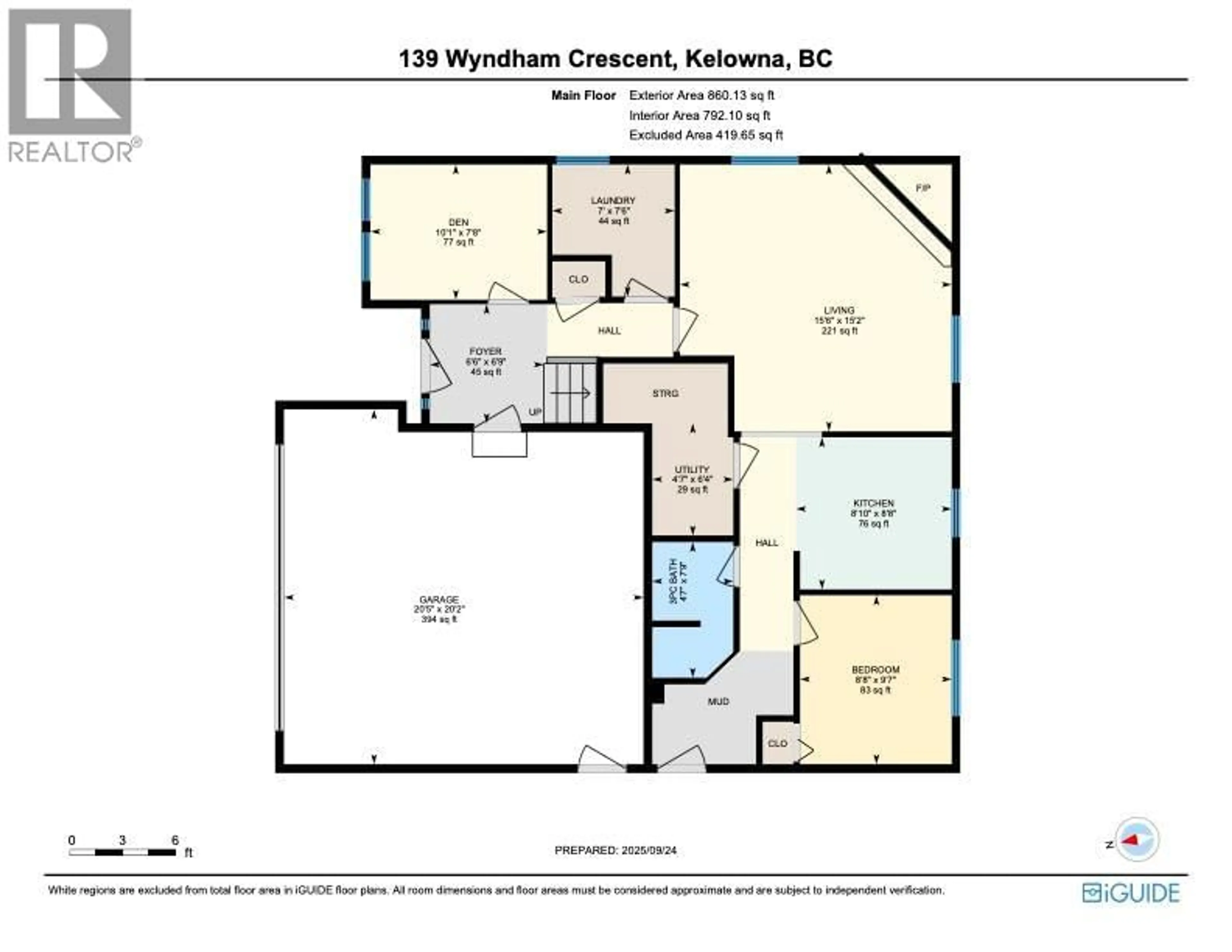 Floor plan for 139 WYNDHAM CRESCENT, Kelowna British Columbia V1V1Z2