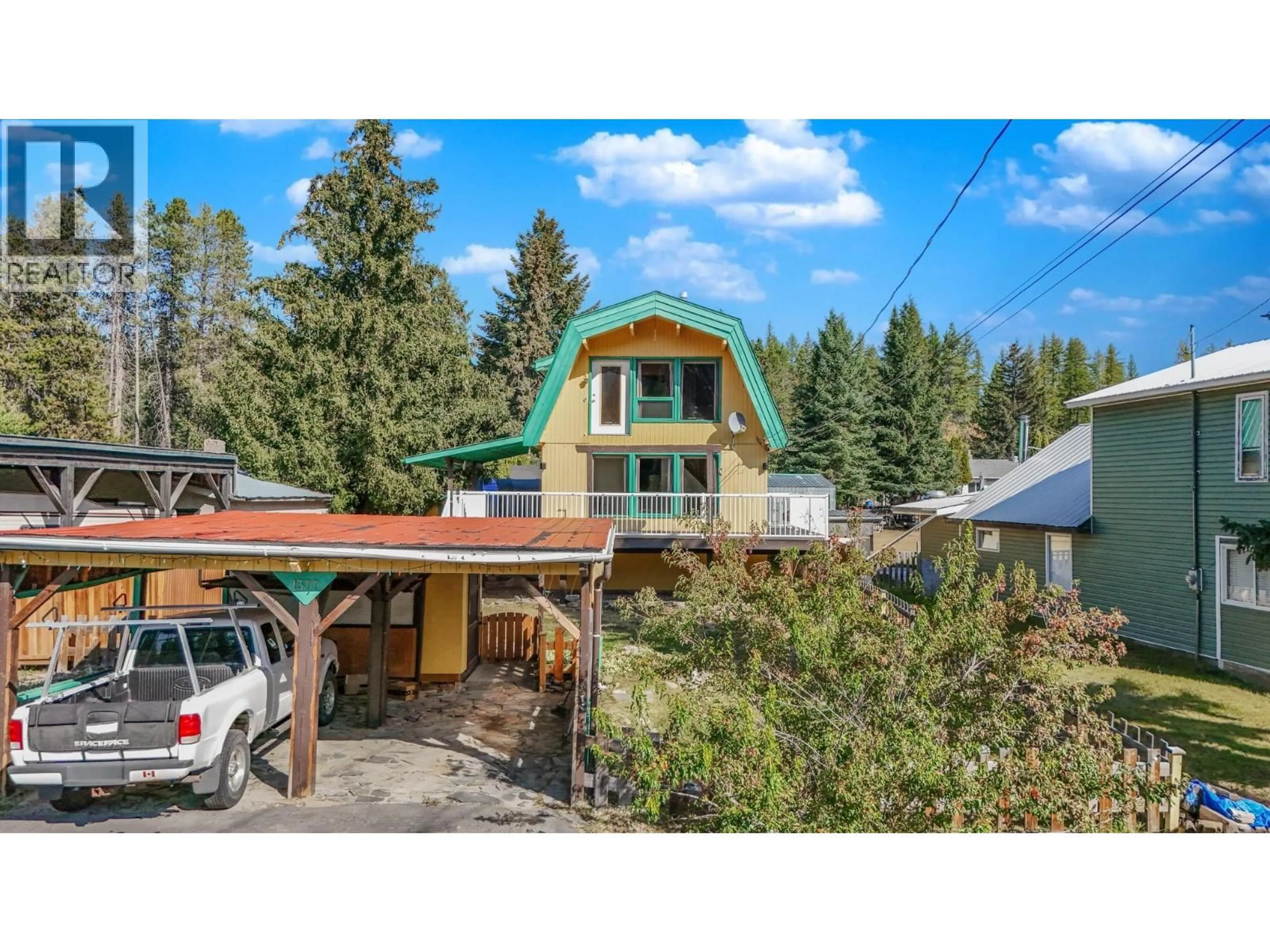 A pic from outside/outdoor area/front of a property/back of a property/a pic from drone, mountain view for 1377 PAUL ROAD, Kimberley British Columbia V1A3M8