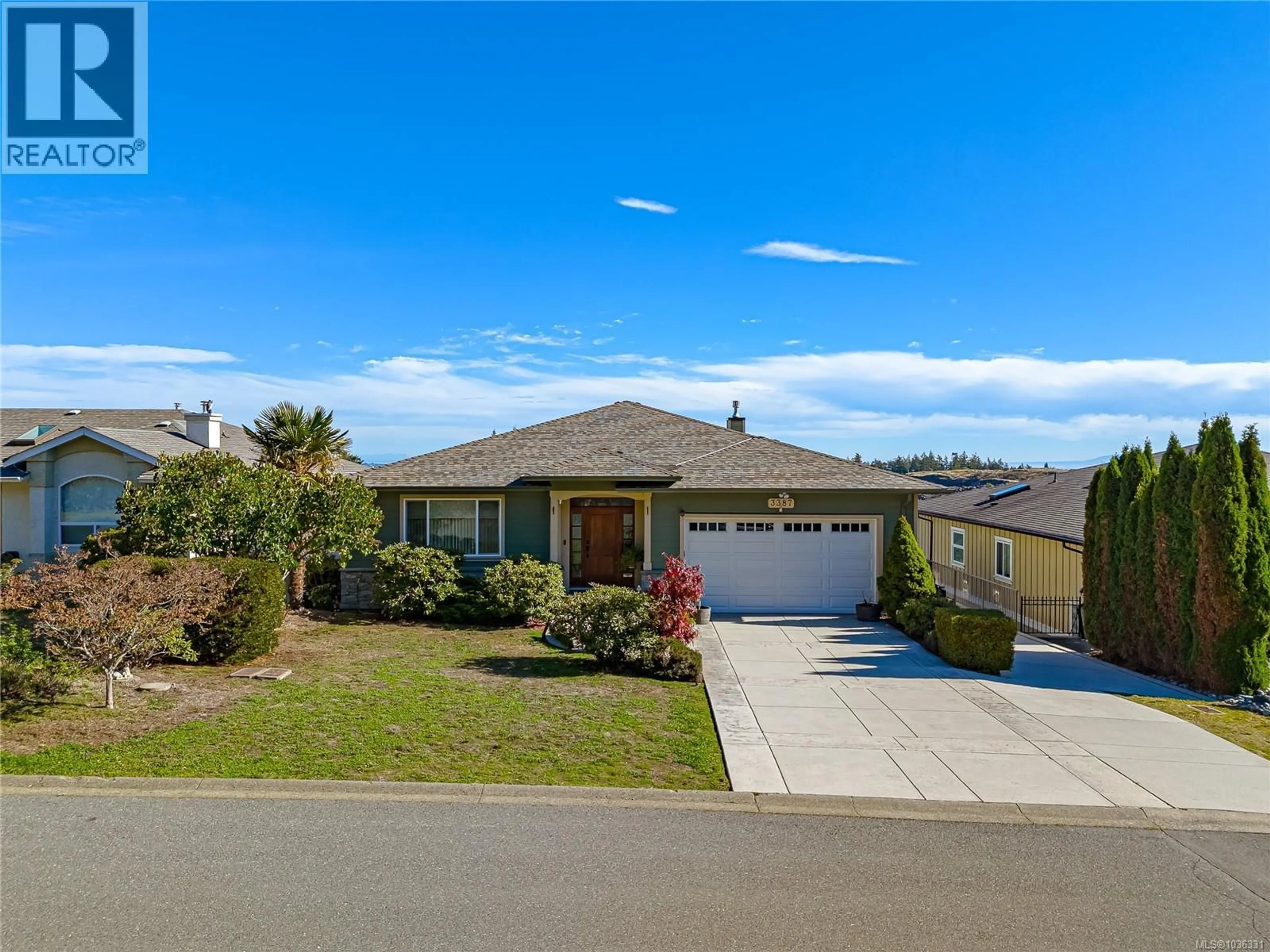 A pic from outside/outdoor area/front of a property/back of a property/a pic from drone, street for 3387 HAIDA DRIVE, Colwood British Columbia V9C3V9