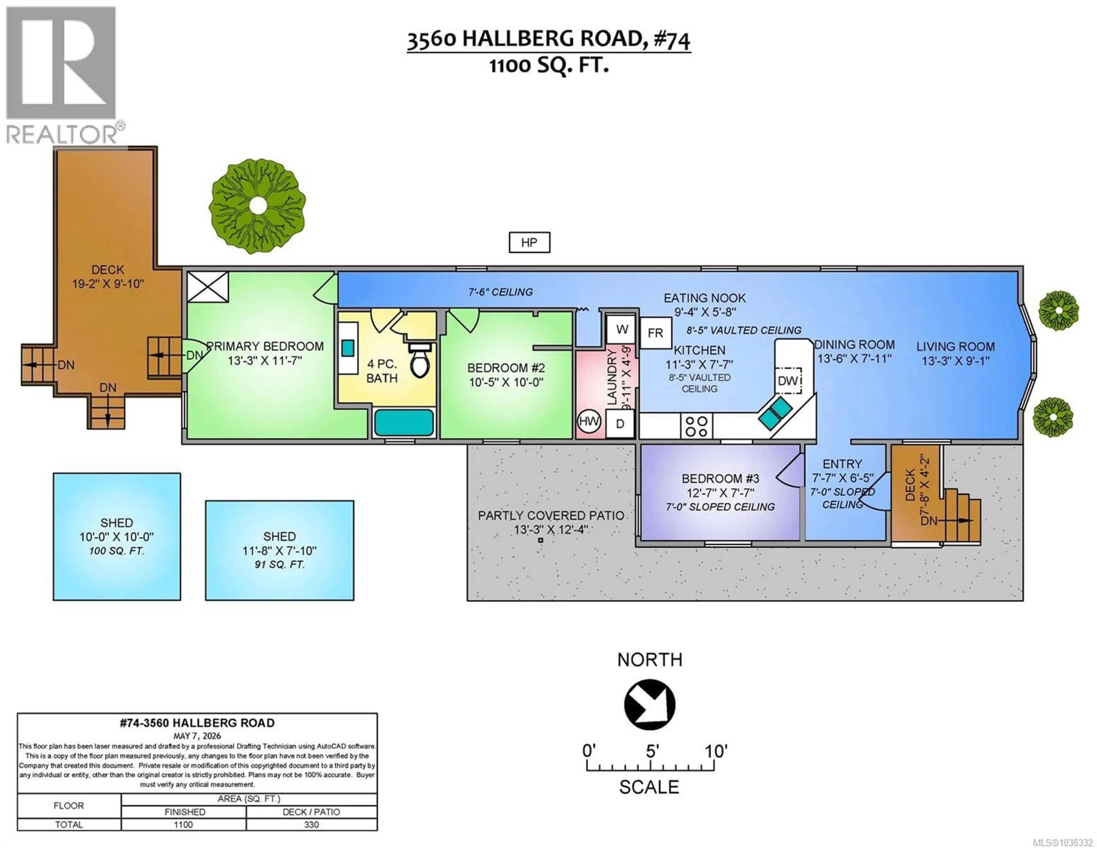Floor plan for 74 - 3560 HALLBERG ROAD, Nanaimo British Columbia V9G1L4