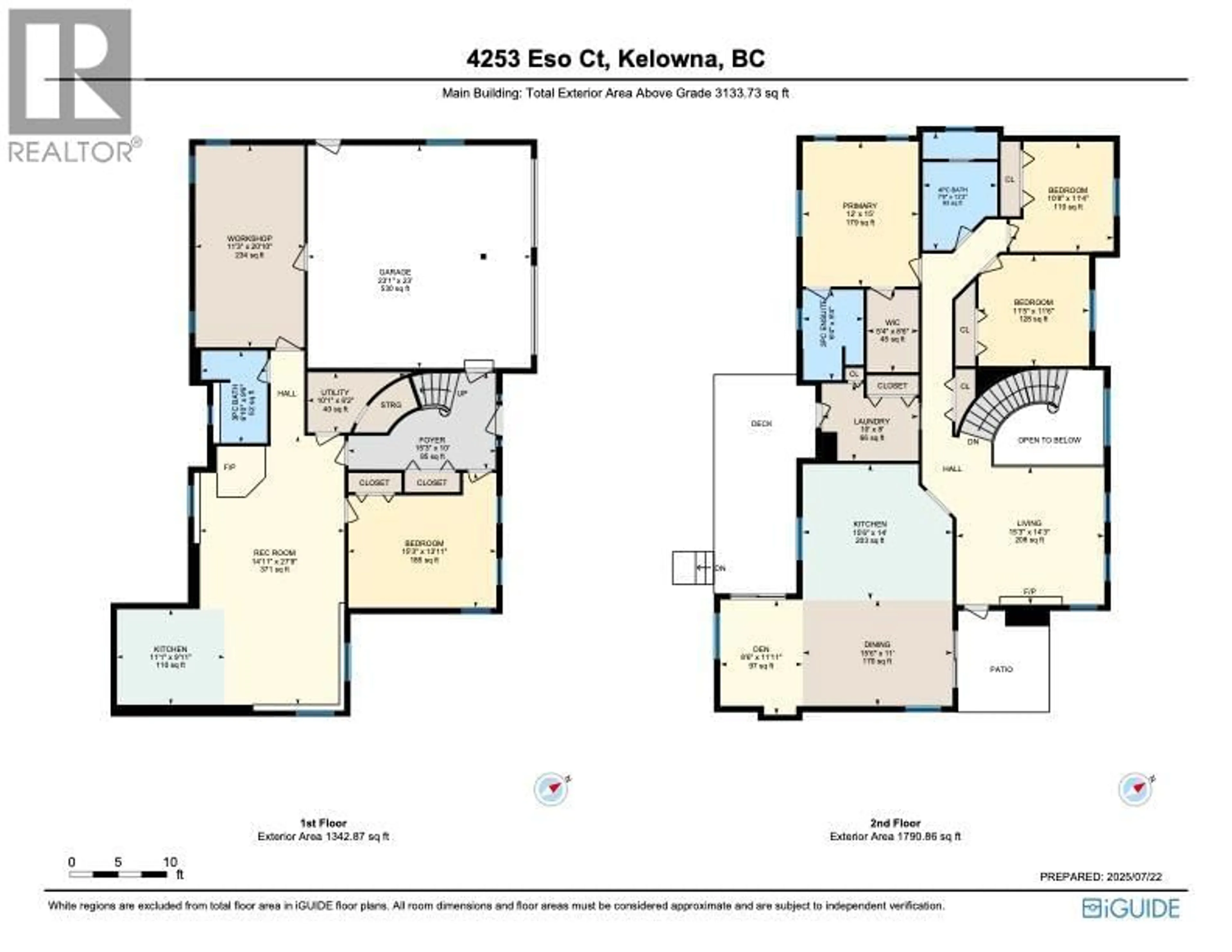 Floor plan for 4253 ESO COURT, Kelowna British Columbia V1W4A4