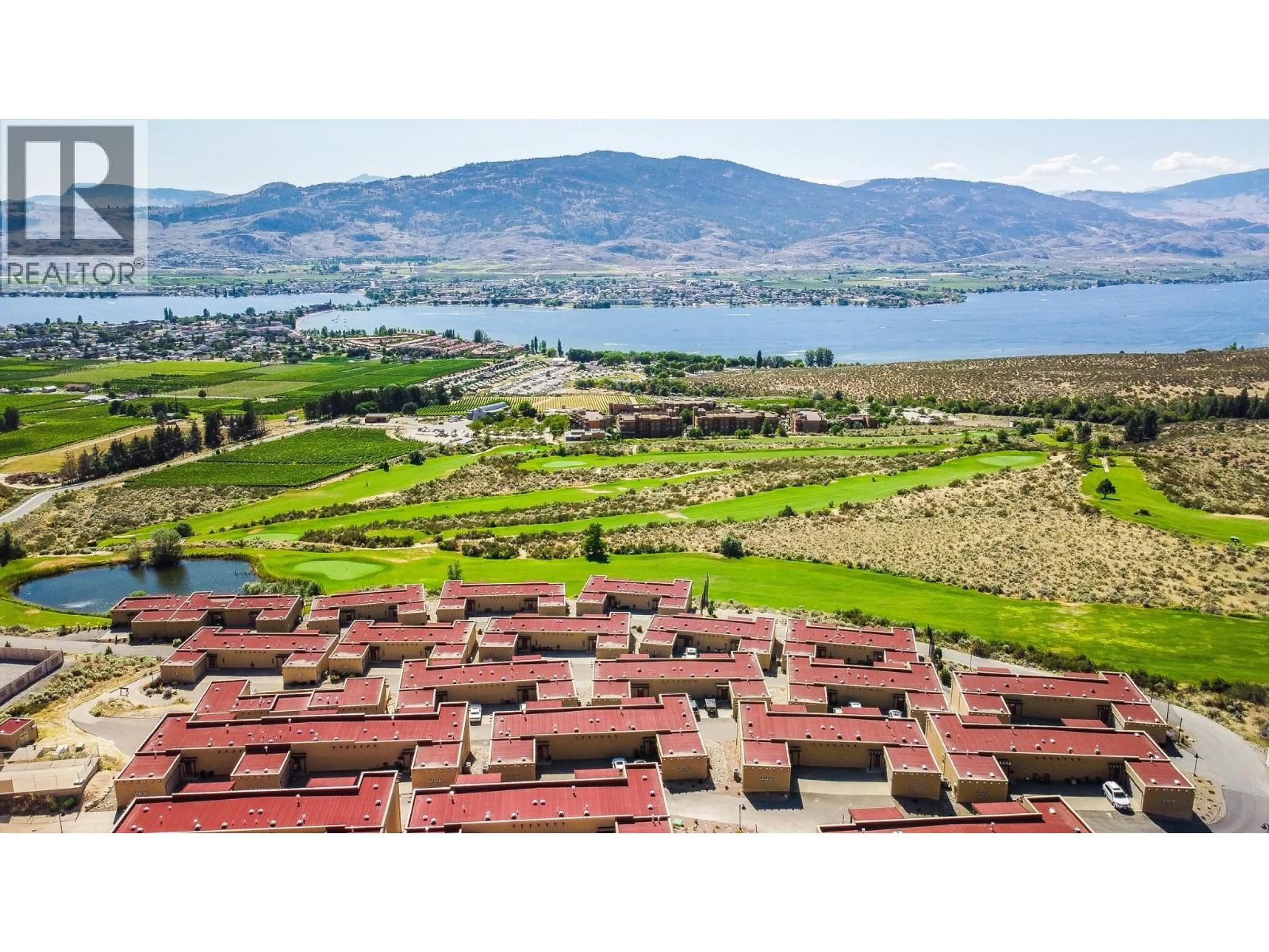 A pic from outside/outdoor area/front of a property/back of a property/a pic from drone, water/lake/river/ocean view for 25 - 2000 VALLEYVIEW DRIVE, Osoyoos British Columbia V0H1V6