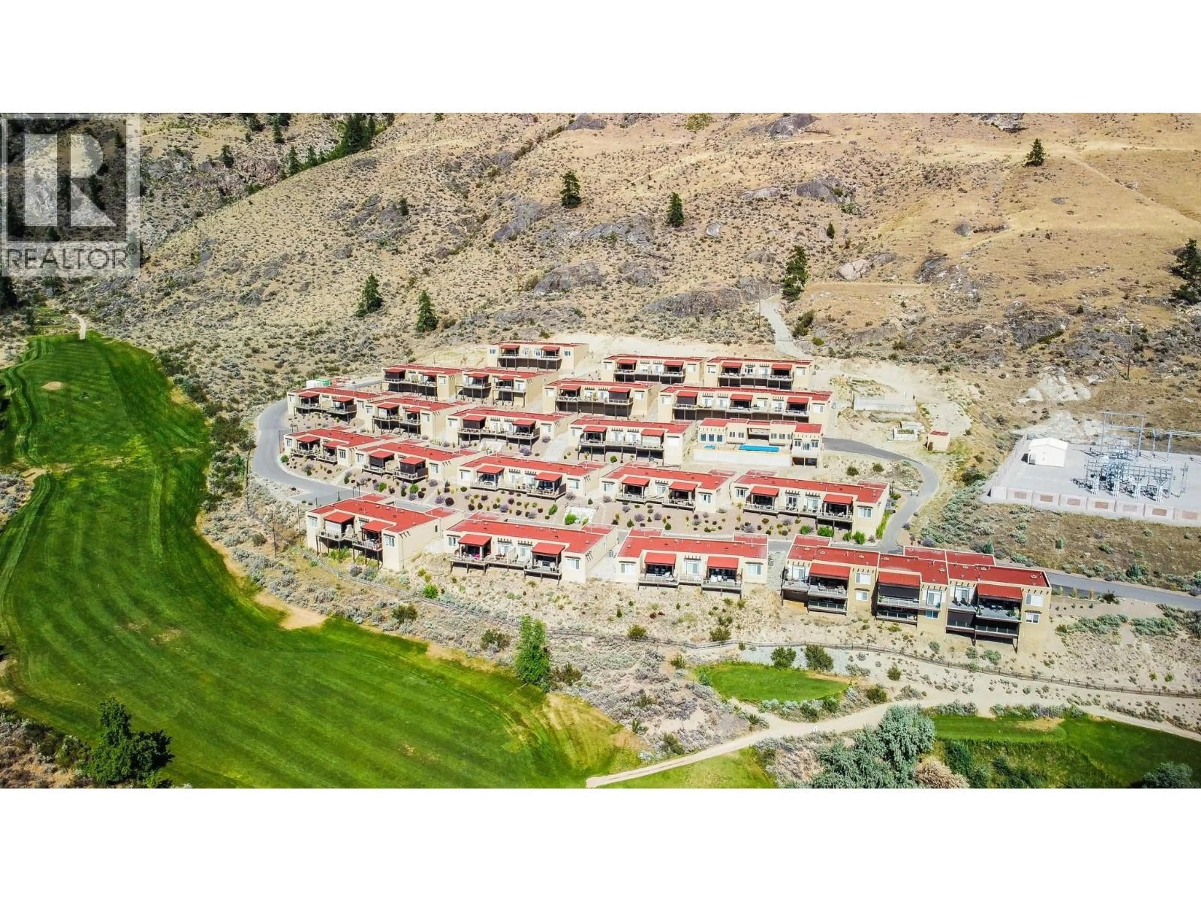 A pic from outside/outdoor area/front of a property/back of a property/a pic from drone, mountain view for 25 - 2000 VALLEYVIEW DRIVE, Osoyoos British Columbia V0H1V6