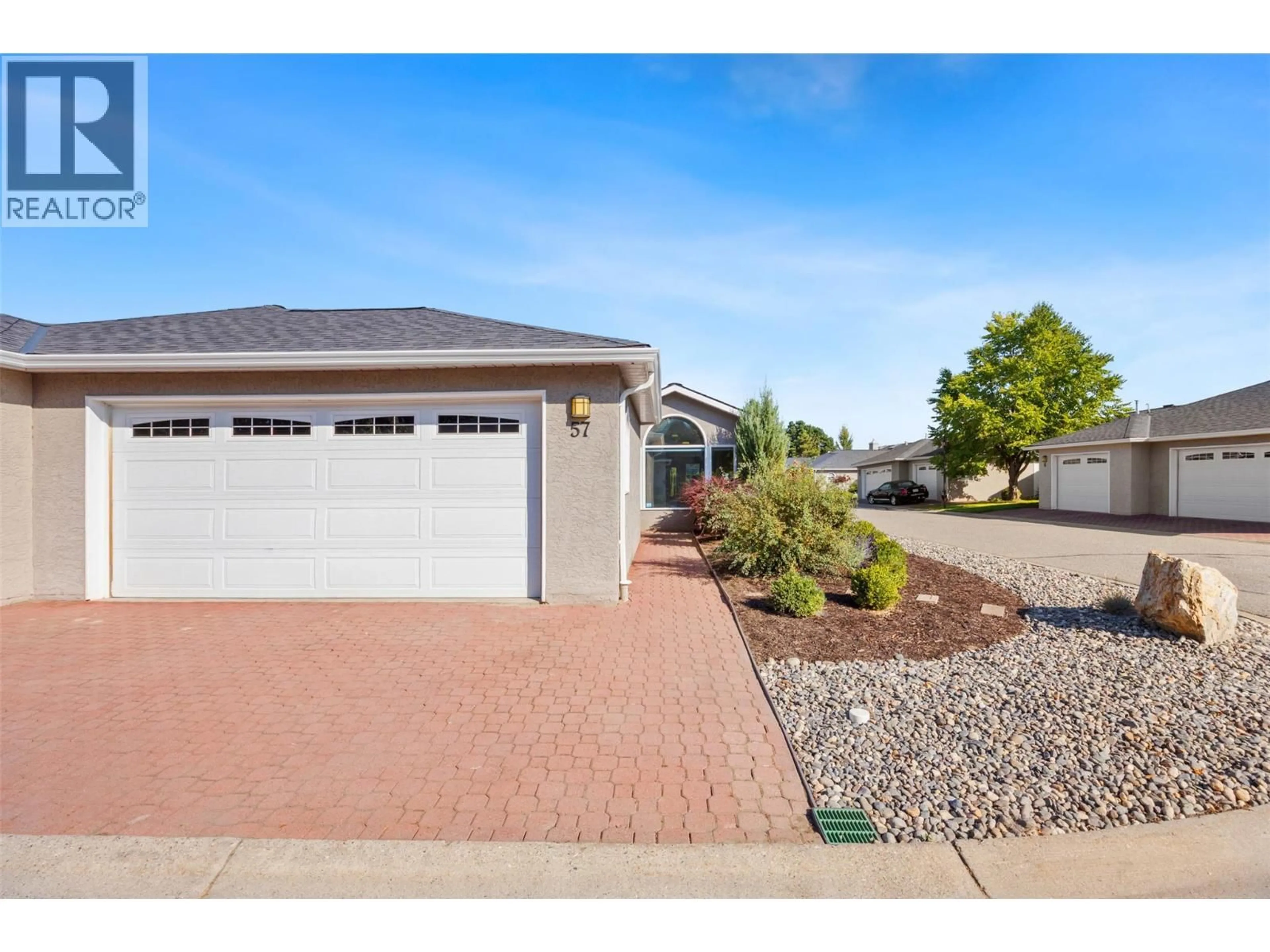 Home with vinyl exterior material, street for 57 - 1020 LANFRANCO ROAD, Kelowna British Columbia V1Y8Y1