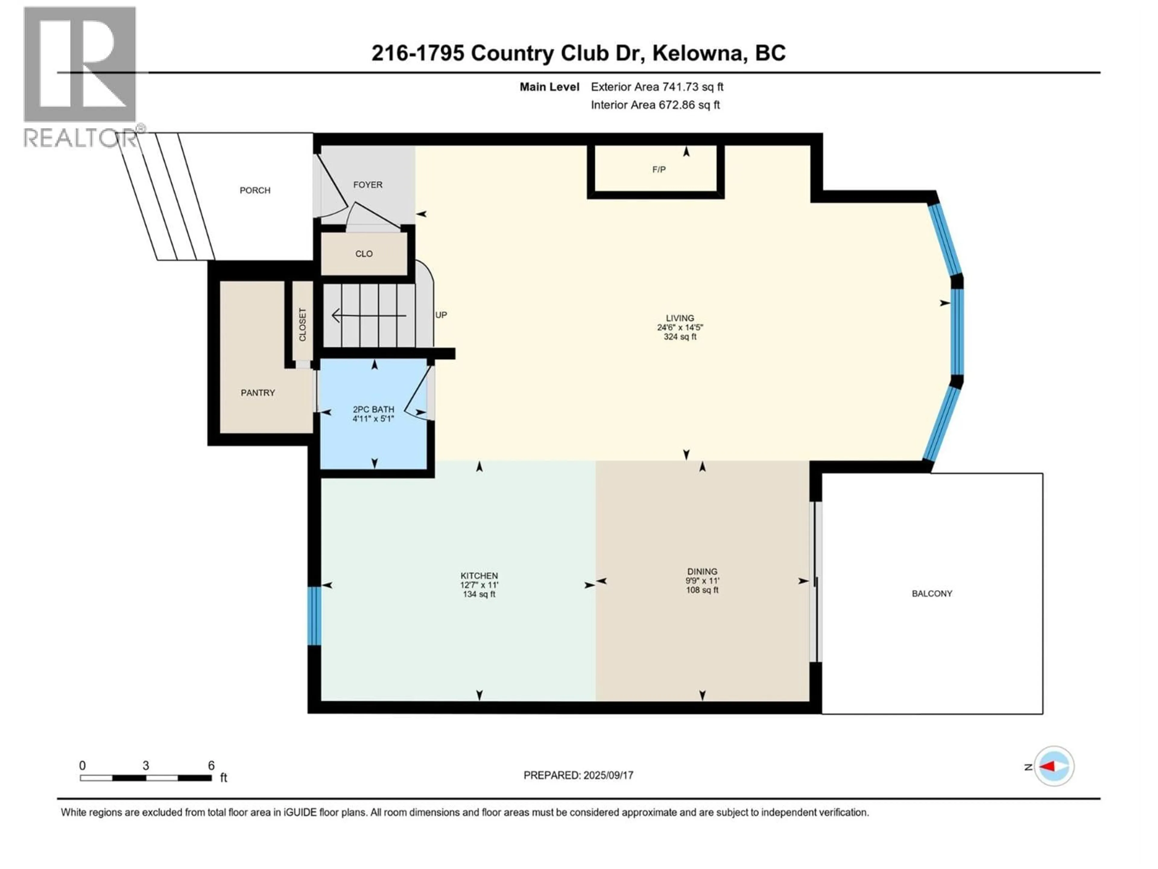 Floor plan for 216 - 1795 COUNTRY CLUB DRIVE, Kelowna British Columbia V1Y9K8