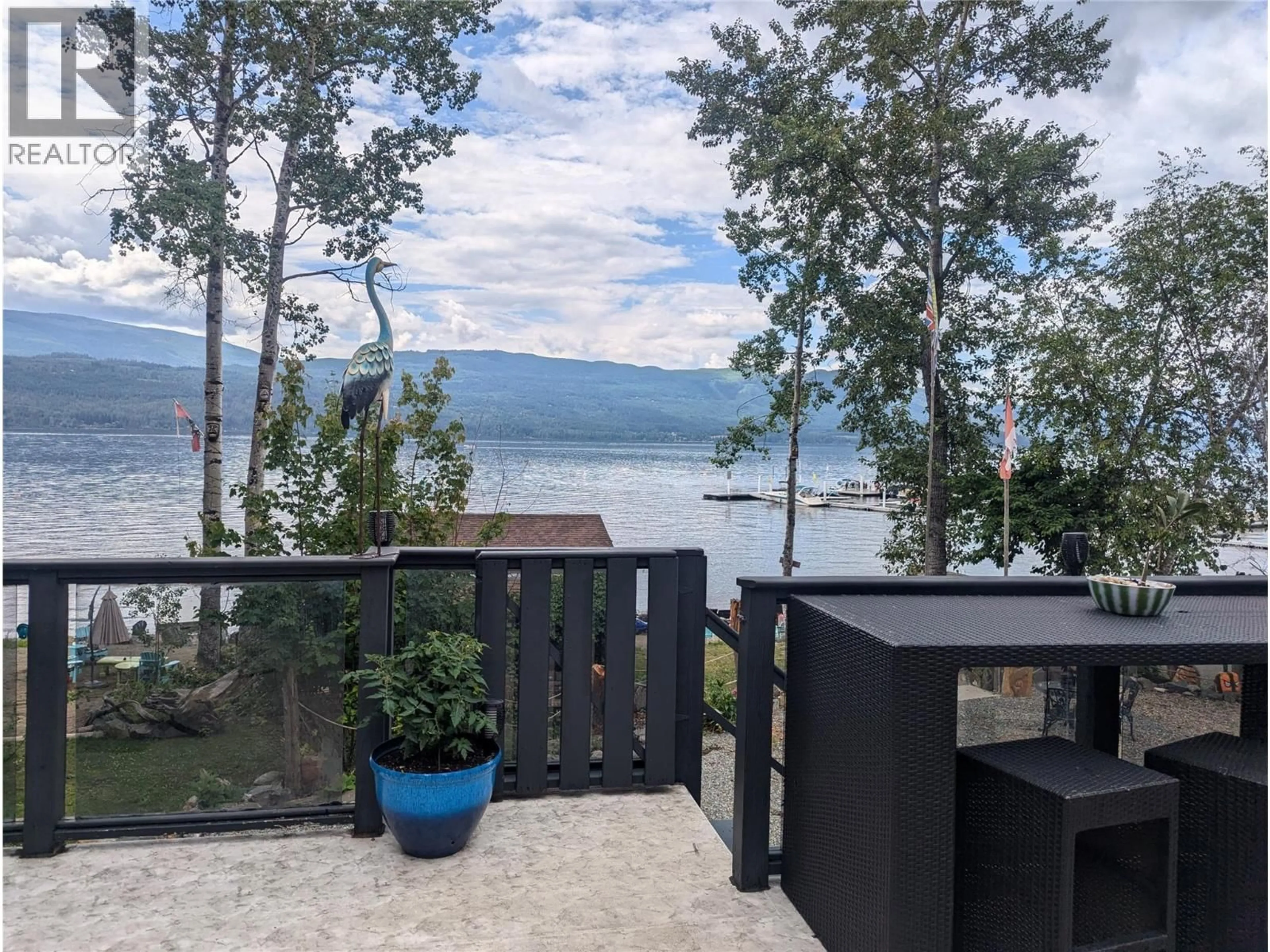 Patio, water/lake/river/ocean view for 7780 BENTLEY ROAD, Anglemont British Columbia V0E1M8