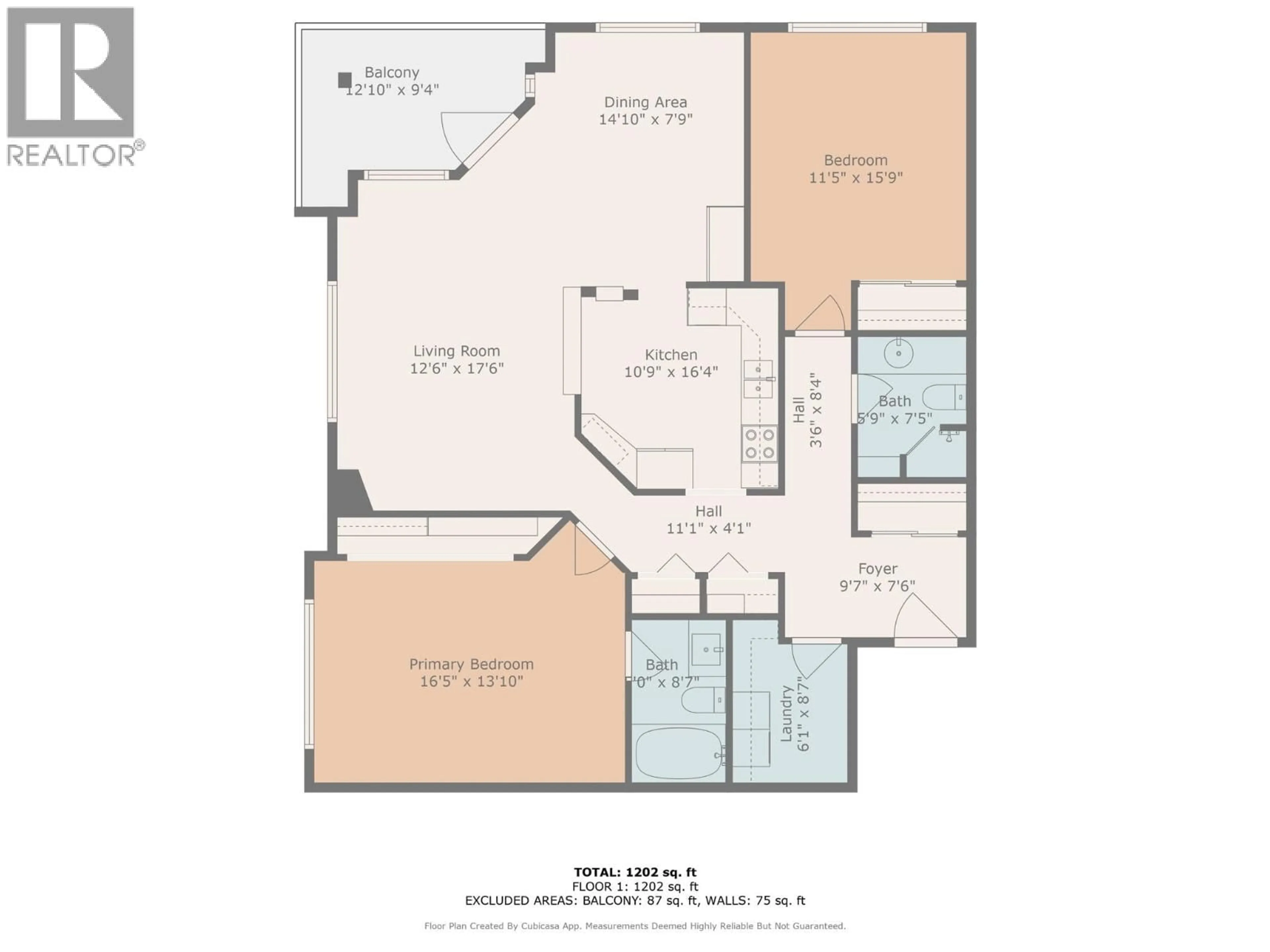 Floor plan for 212 - 727 HOUGHTON ROAD, Kelowna British Columbia V1X7J7