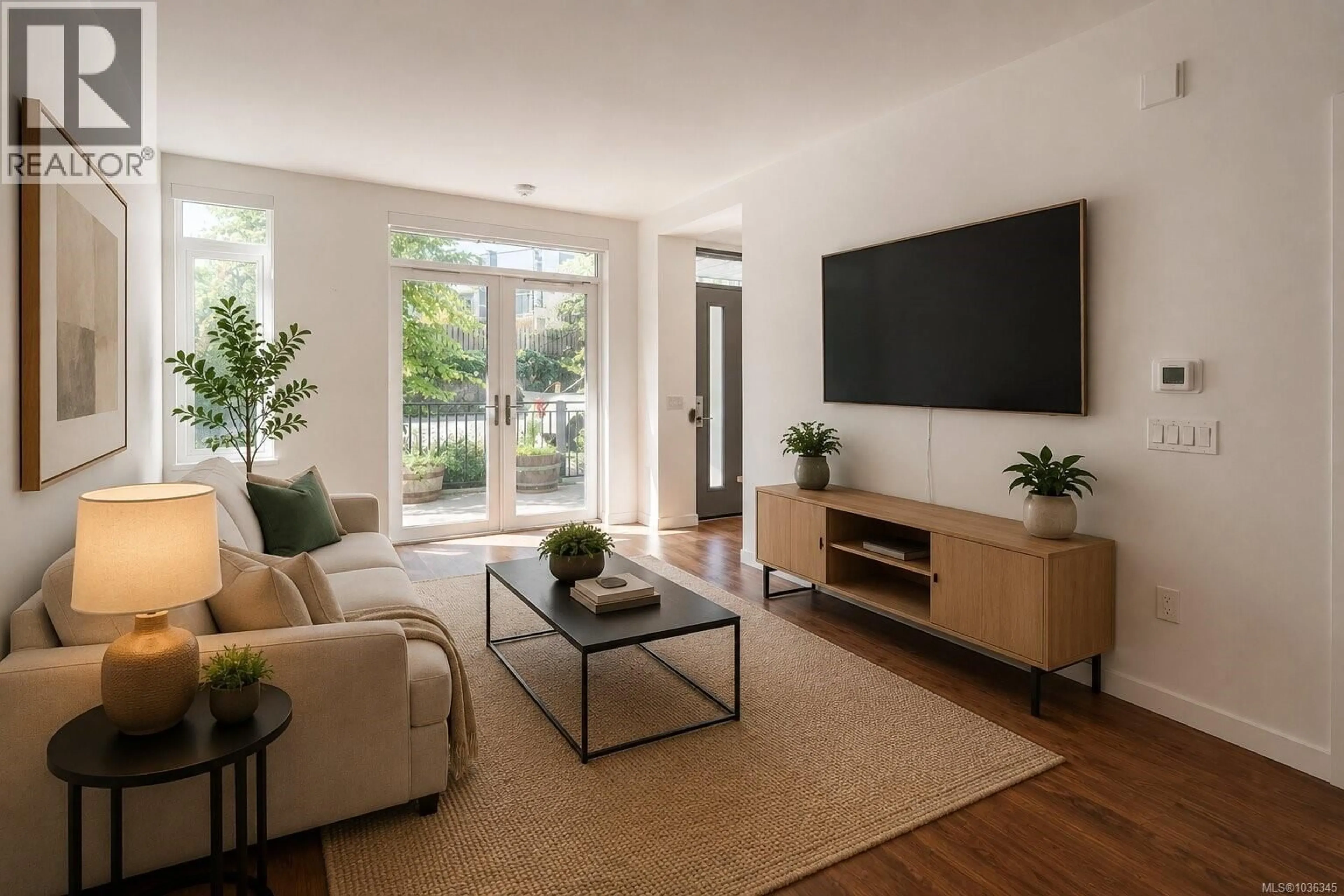 Living room with furniture, unknown for 108 - 369 TYEE ROAD, Victoria British Columbia V9A0B6