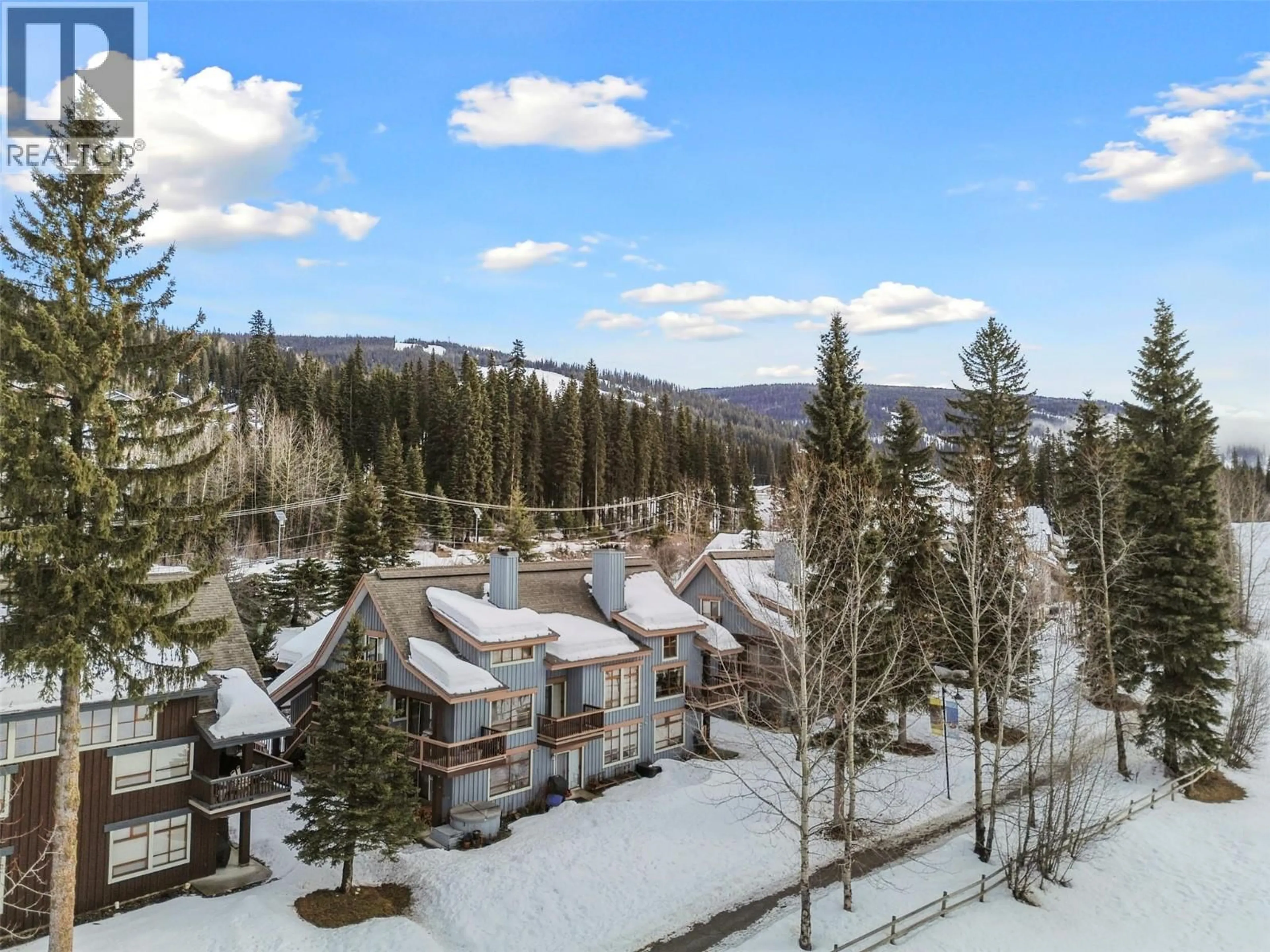 A pic from outside/outdoor area/front of a property/back of a property/a pic from drone, mountain view for 15 - 2140 SUN PEAKS ROAD, Sun Peaks British Columbia V0E5N0