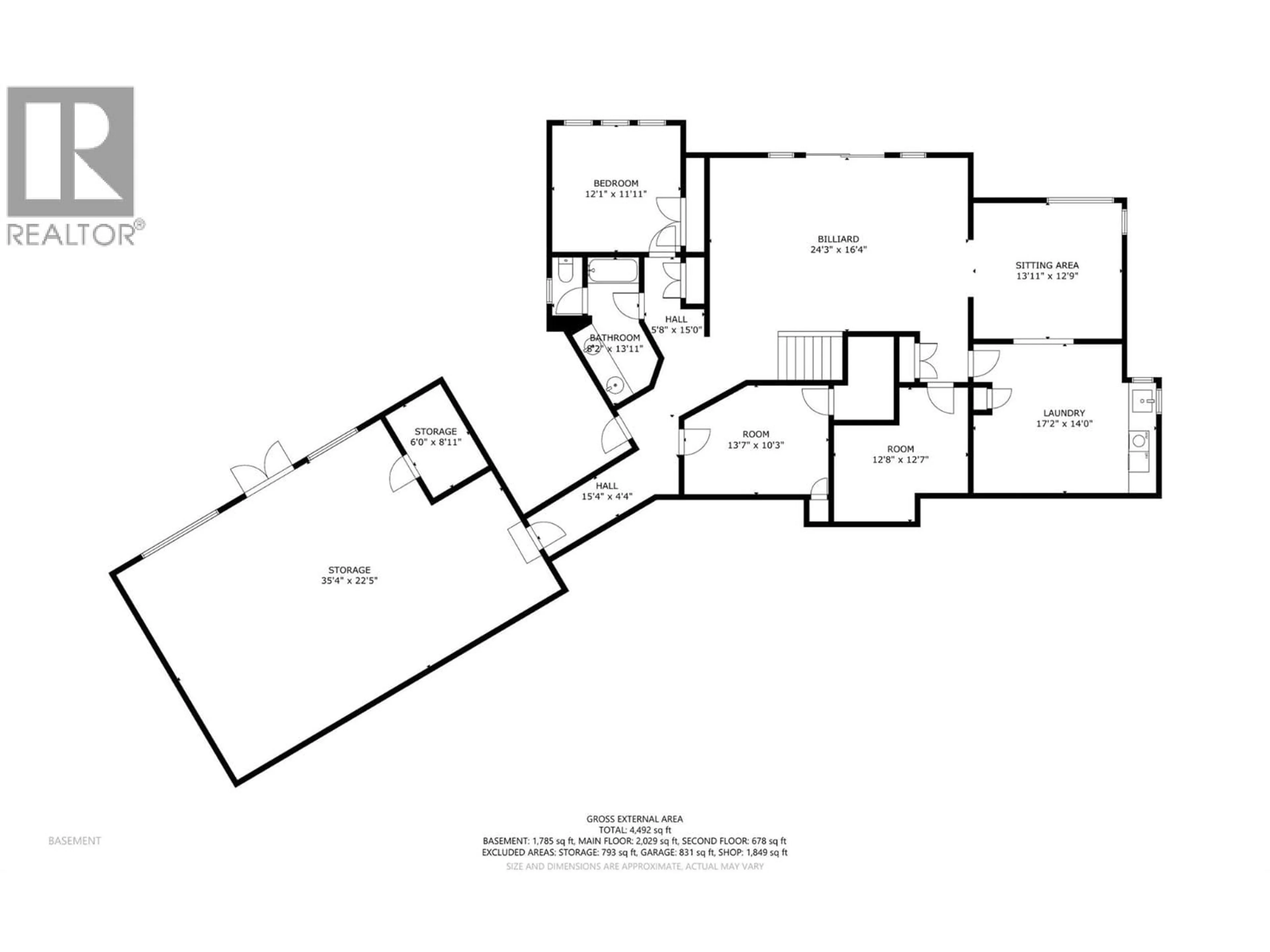 Floor plan for 6054 LYNX DRIVE, Vernon British Columbia V1B3J5