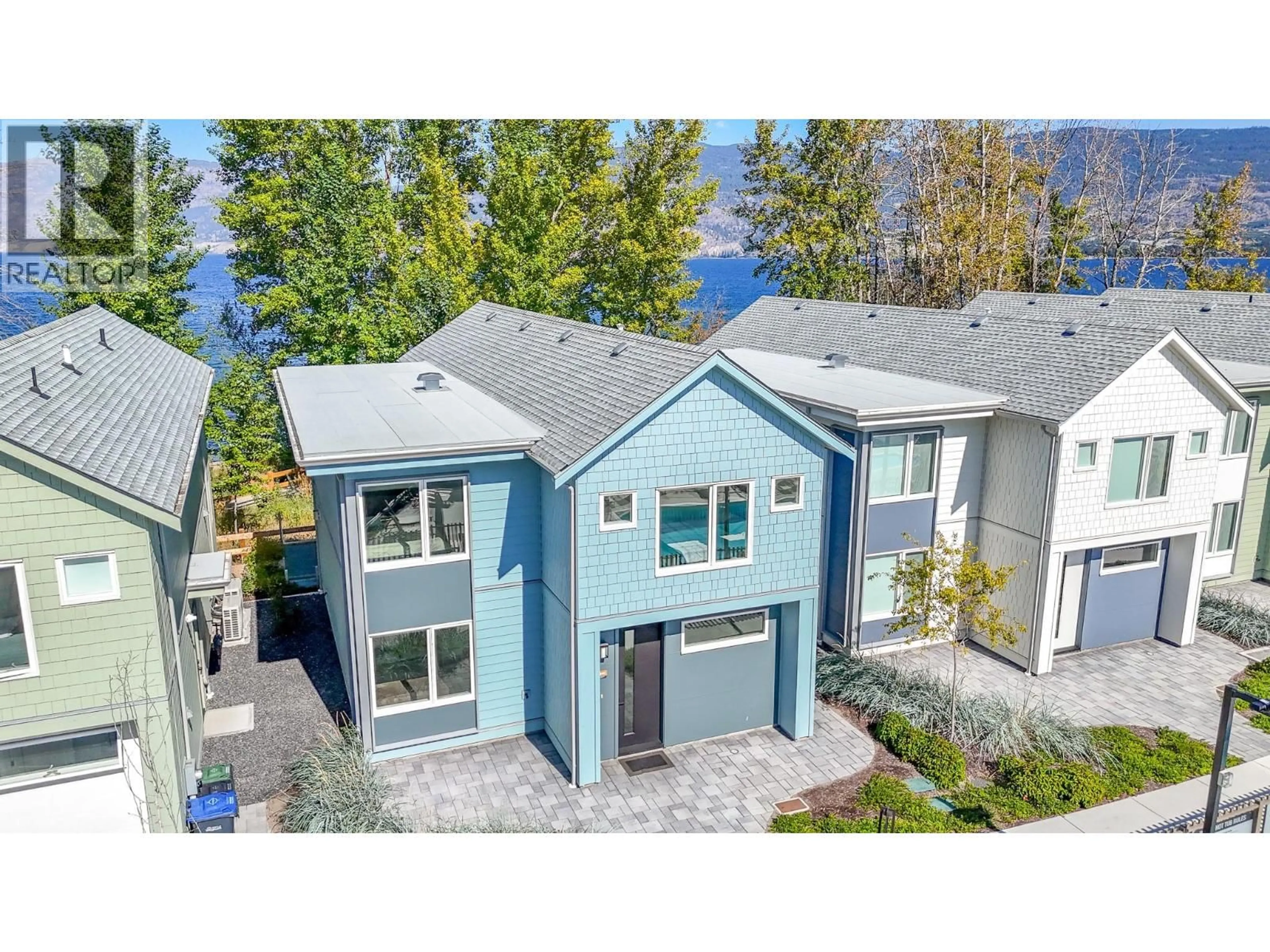 A pic from outside/outdoor area/front of a property/back of a property/a pic from drone, street for 3240 LANDRY CRESCENT, Summerland British Columbia V0H1Z9