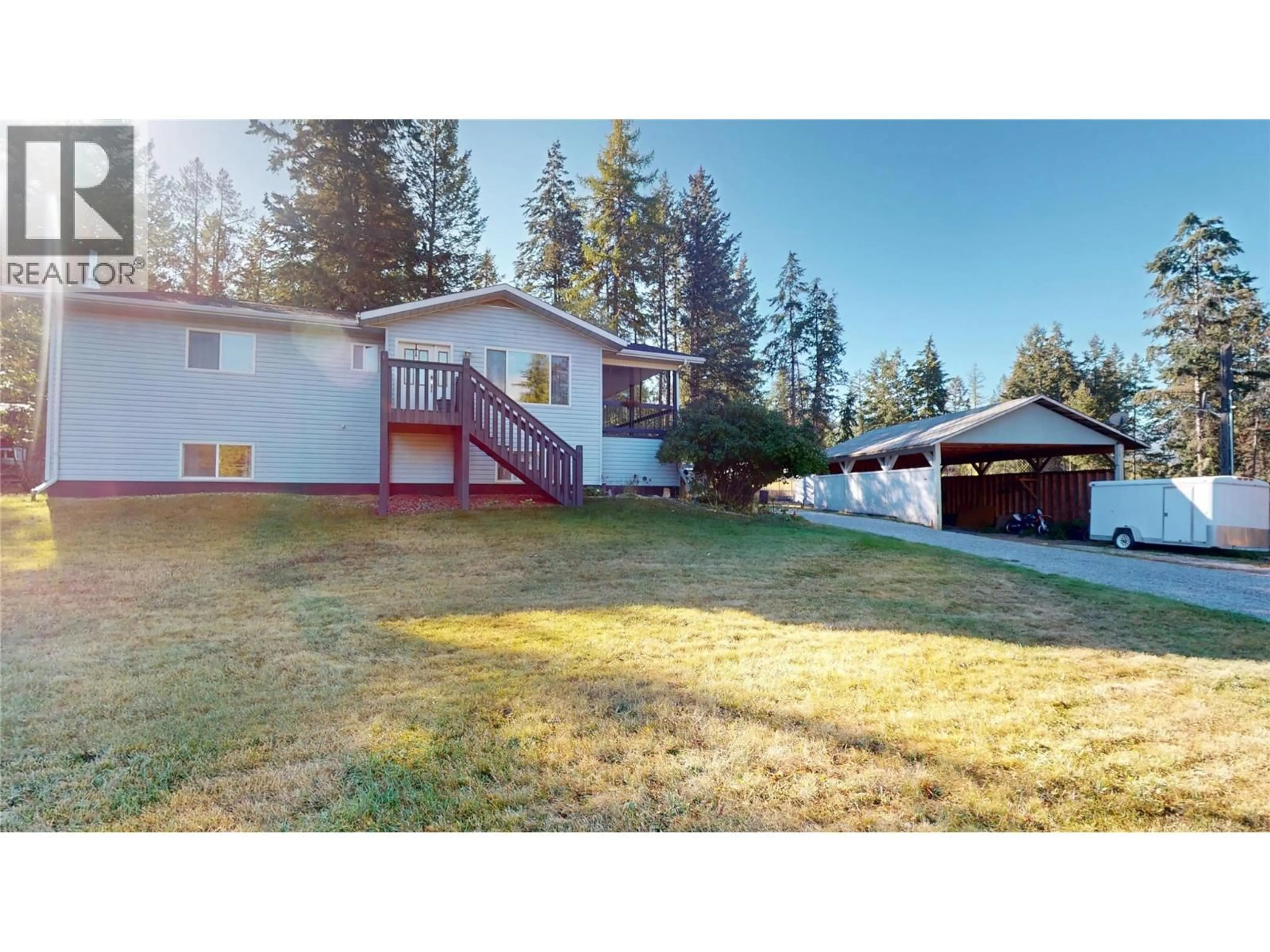 A pic from outside/outdoor area/front of a property/back of a property/a pic from drone, street for 5075 BOOTH CREEK ROAD, Cranbrook British Columbia V1C7C4
