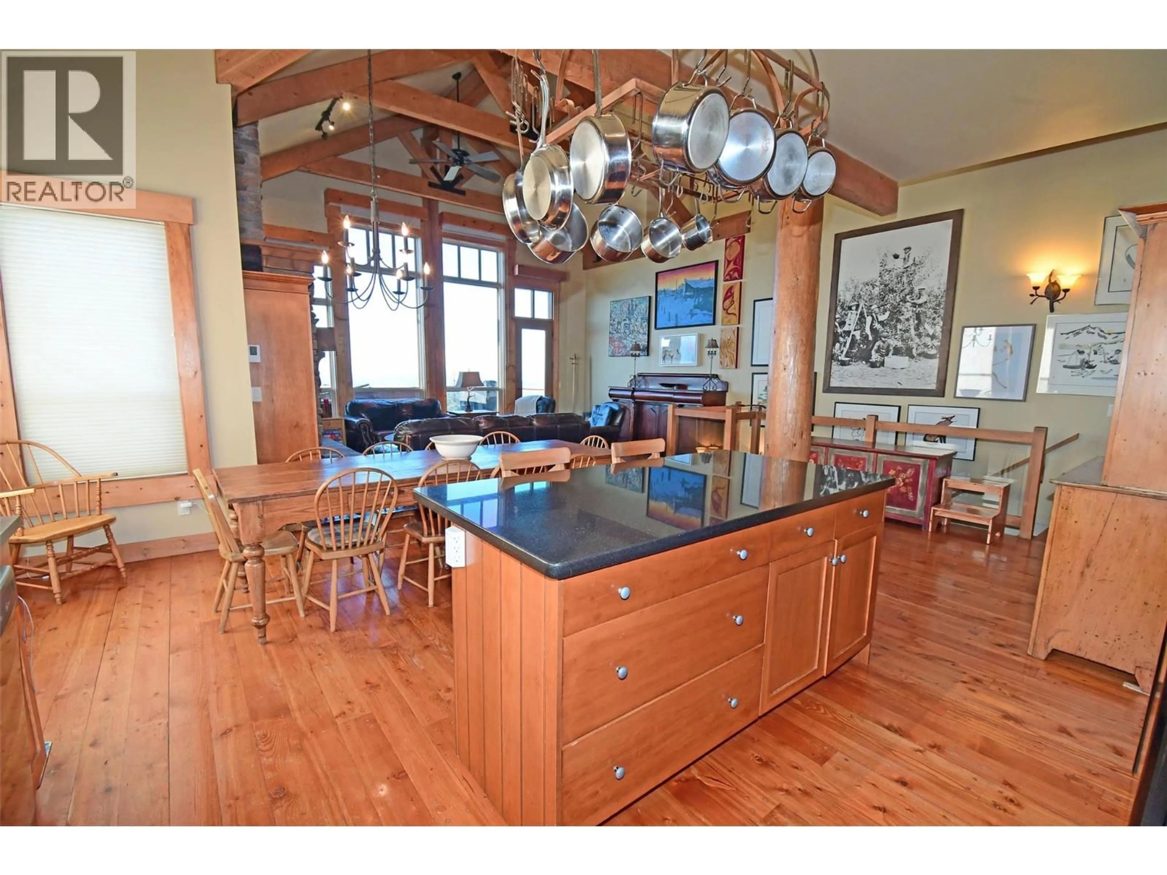 Open concept kitchen, wood/laminate floor for 1 - 350 WHITEHORSE LANE, Big White British Columbia V1P1P3