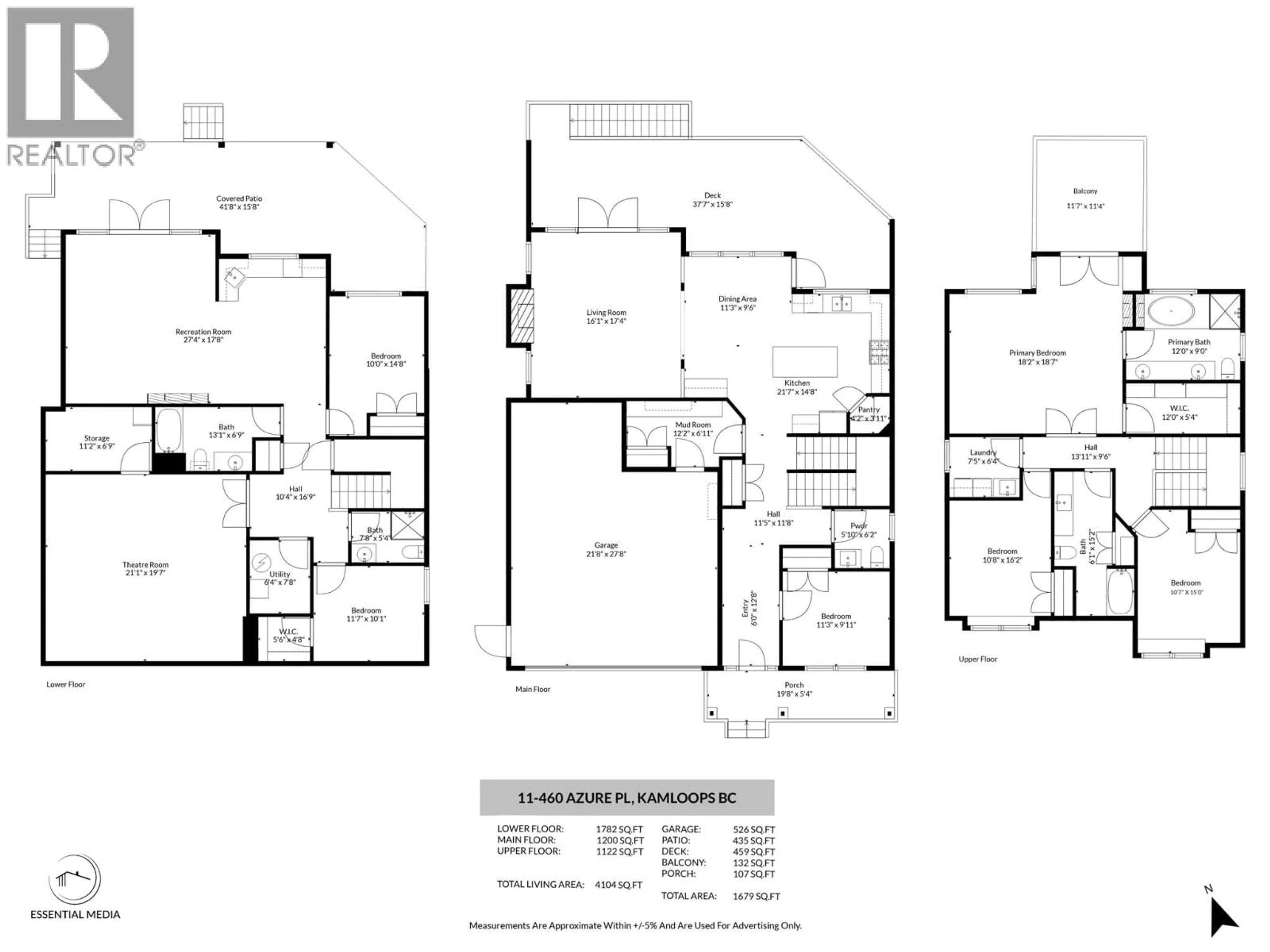 Floor plan for 11 - 460 AZURE PLACE, Kamloops British Columbia V2E0A9