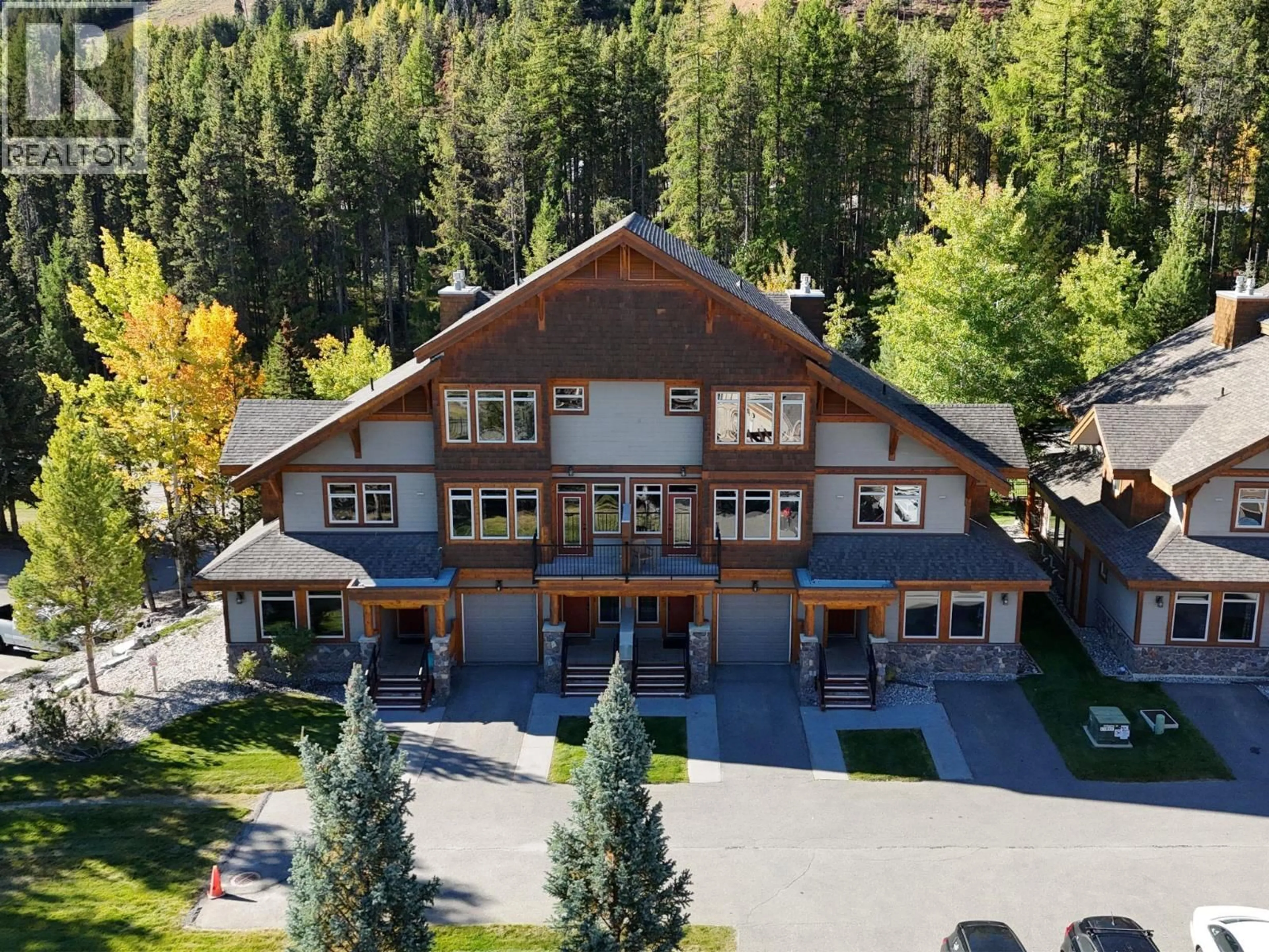 A pic from outside/outdoor area/front of a property/back of a property/a pic from drone, mountain view for N1-A - 1351 GERRY SORENSEN WAY, Kimberley British Columbia V1A2Y9