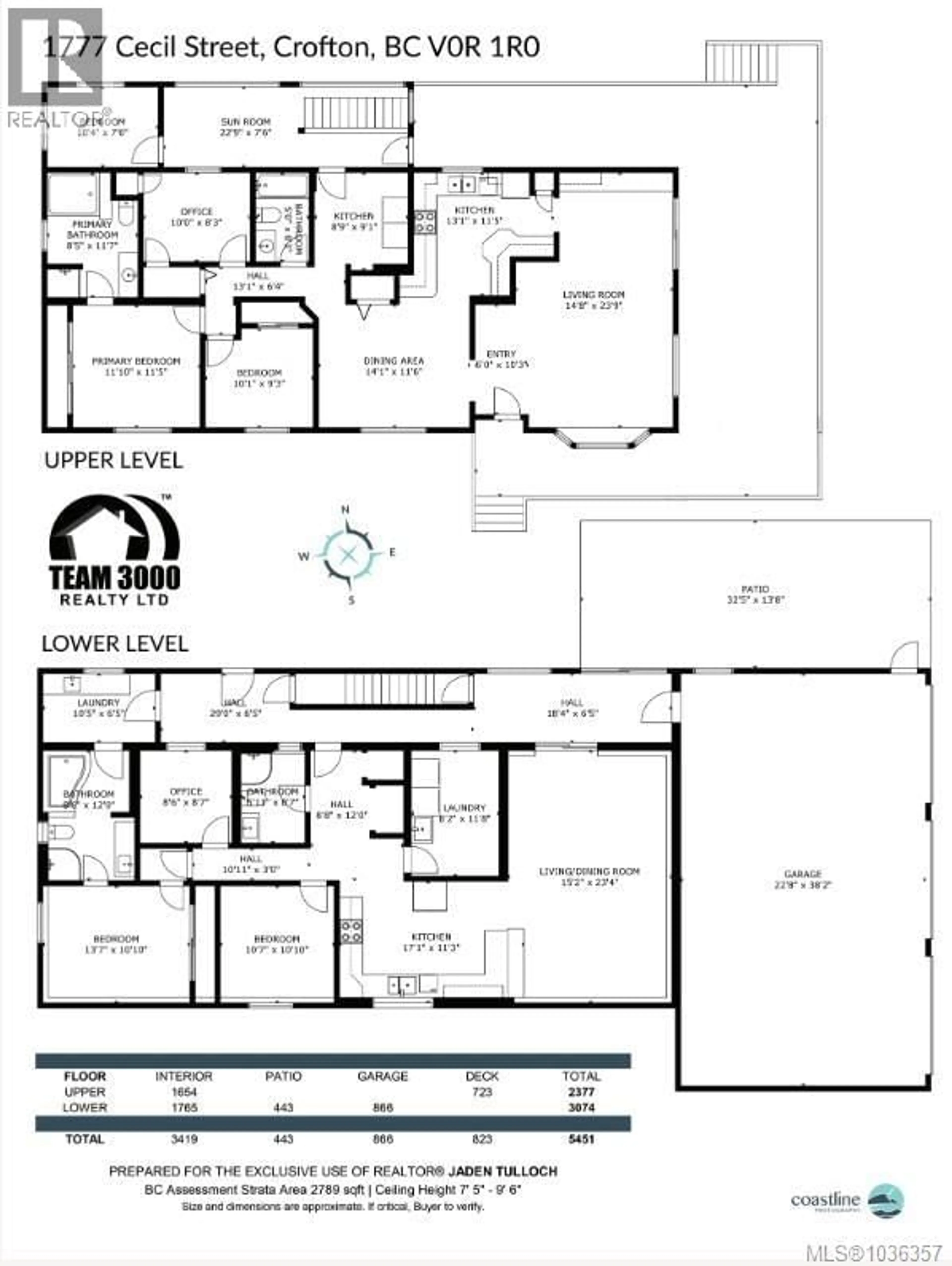 Floor plan for 1777 CECIL STREET, Crofton British Columbia V0R1R0