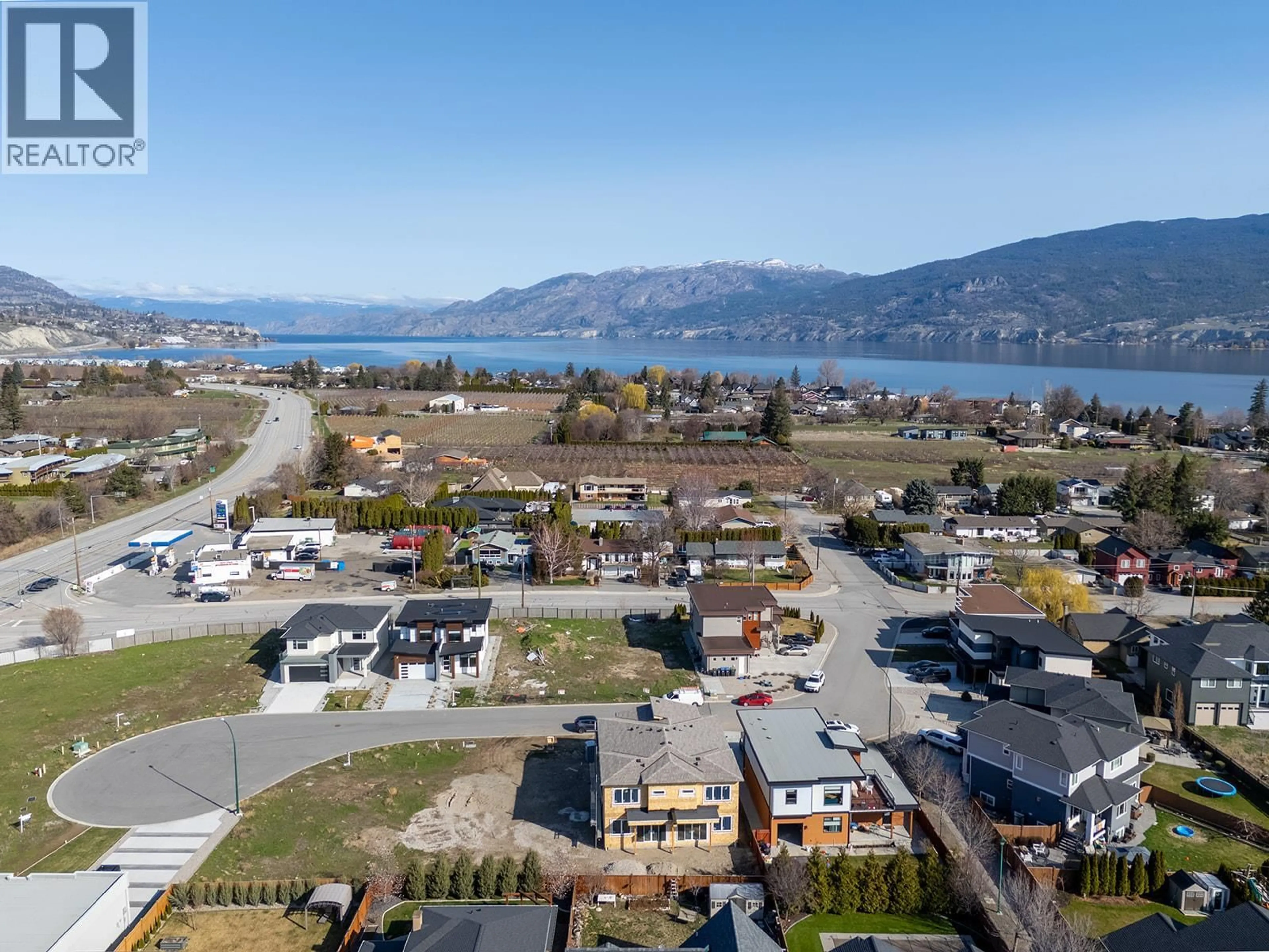 A pic from outside/outdoor area/front of a property/back of a property/a pic from drone, water/lake/river/ocean view for 1715 TREFFRY PLACE, Summerland British Columbia V0H1Z9