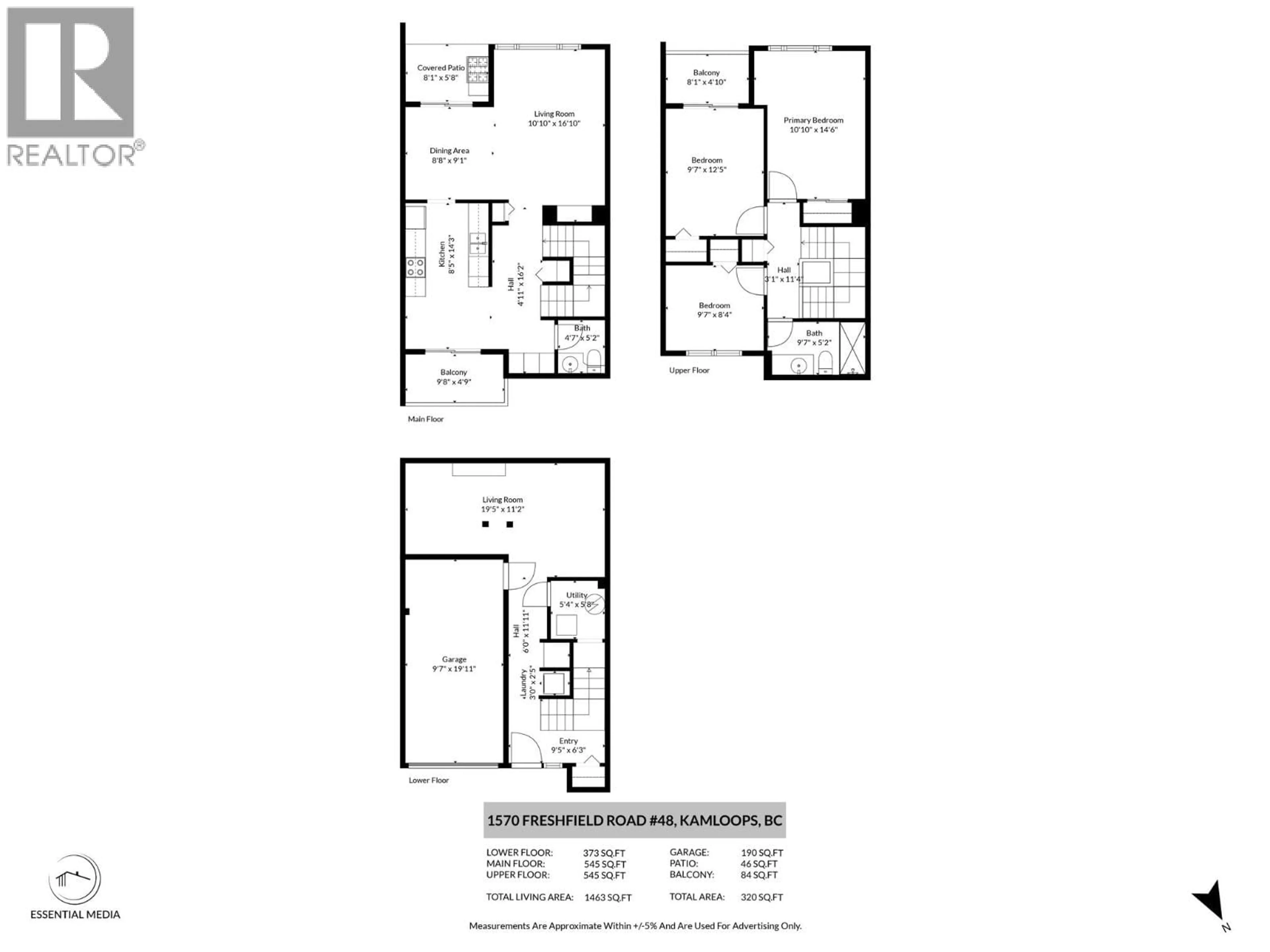 Floor plan for 48 - 1570 FRESHFIELD ROAD, Kamloops British Columbia V2E1R6