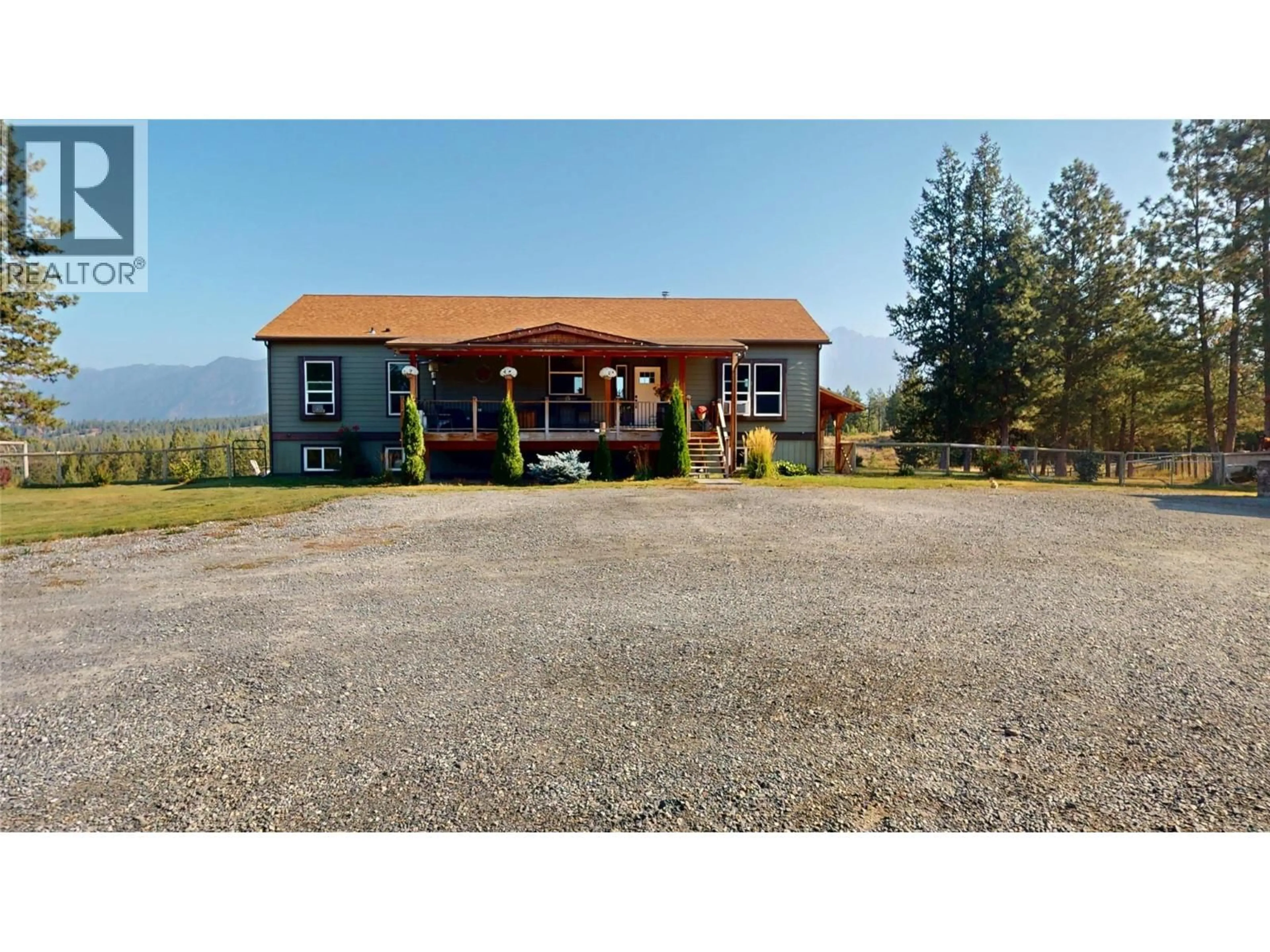 A pic from outside/outdoor area/front of a property/back of a property/a pic from drone, mountain view for 7229 3/93 HIGHWAY, Cranbrook British Columbia V1C7B2
