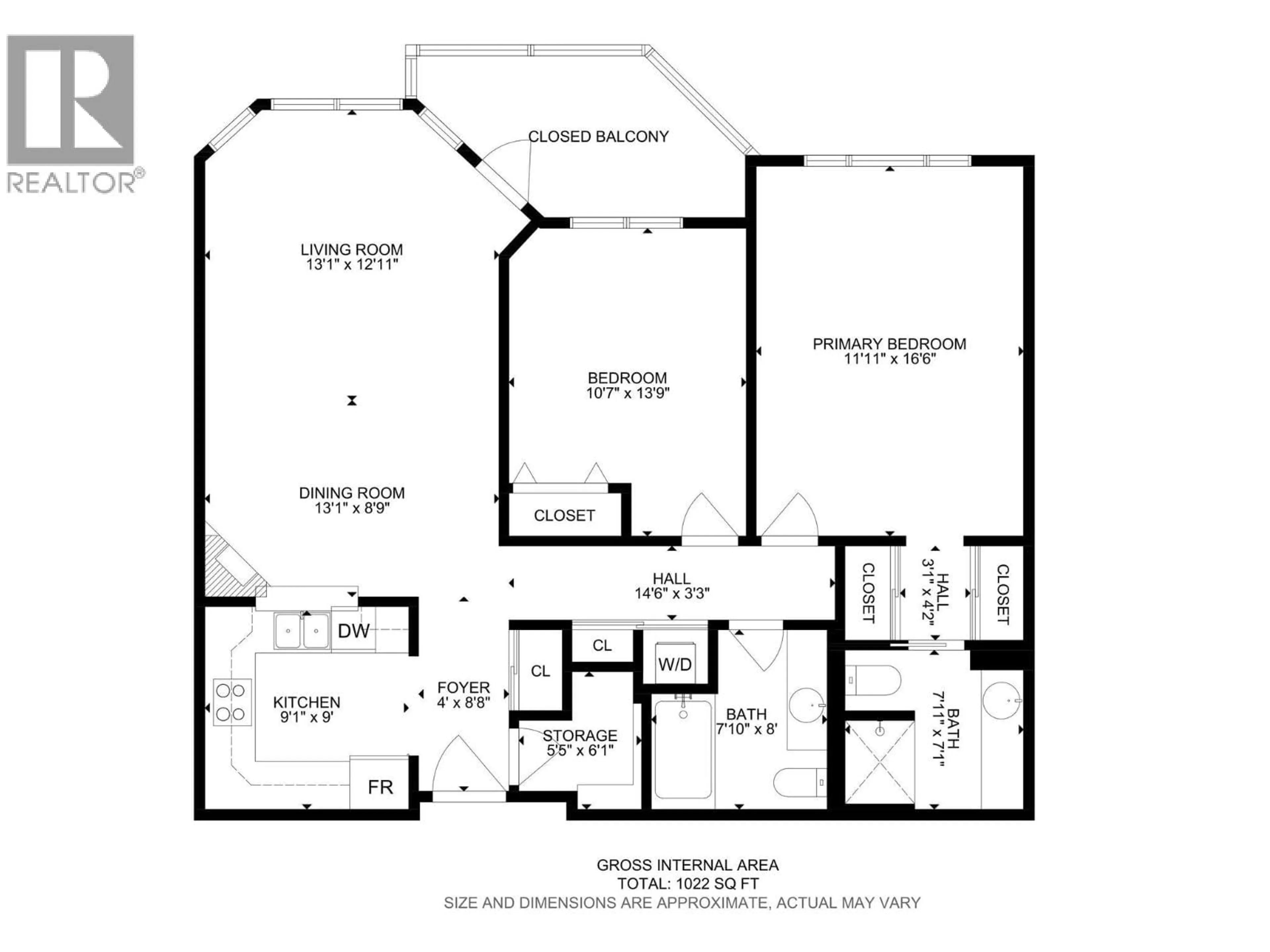 Floor plan for 308 - 3283 CASORSO ROAD, Kelowna British Columbia V1W3L6