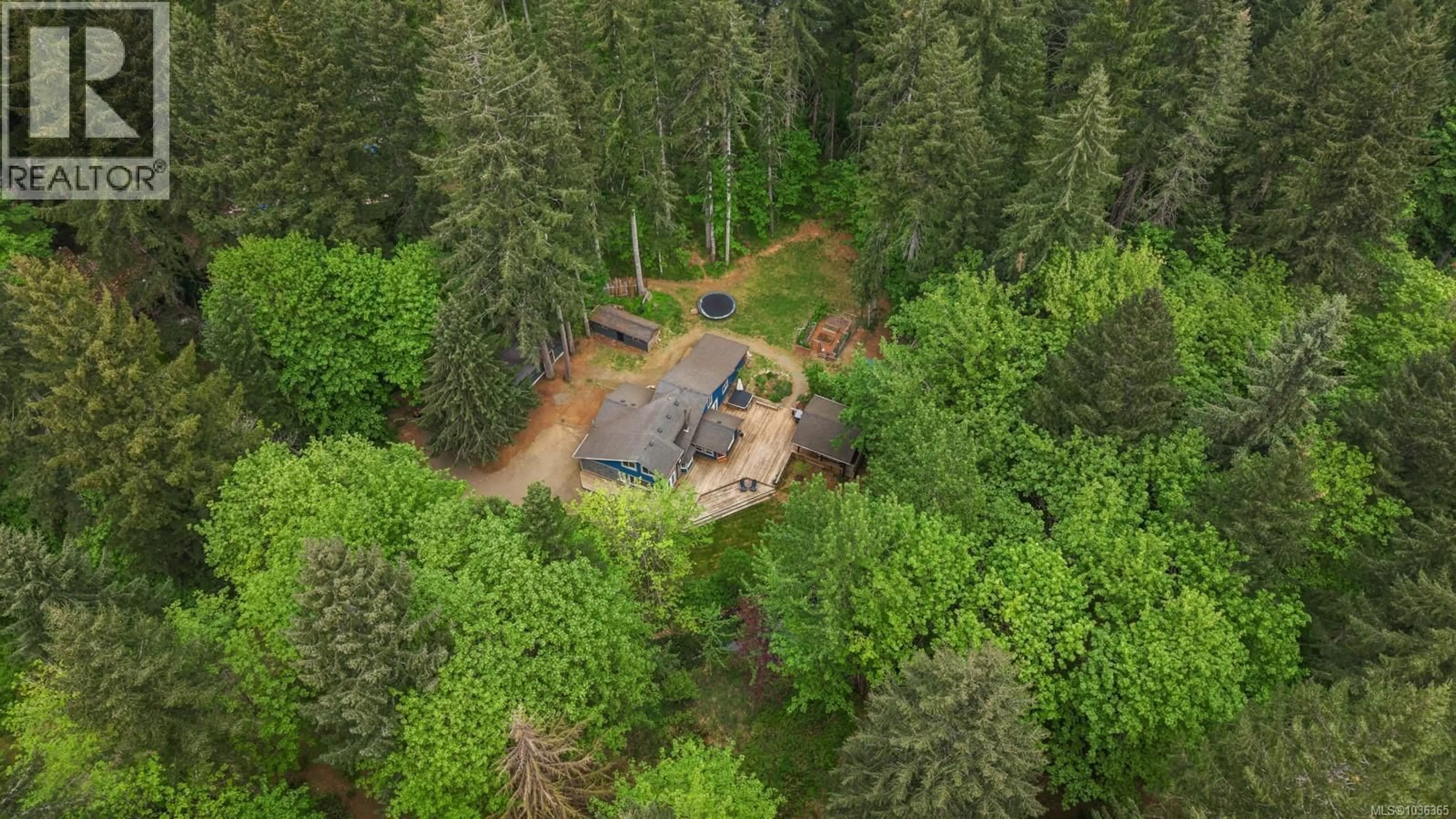 A pic from outside/outdoor area/front of a property/back of a property/a pic from drone, forest/trees view for 9525 DOYLE ROAD, Black Creek British Columbia V9J1E7