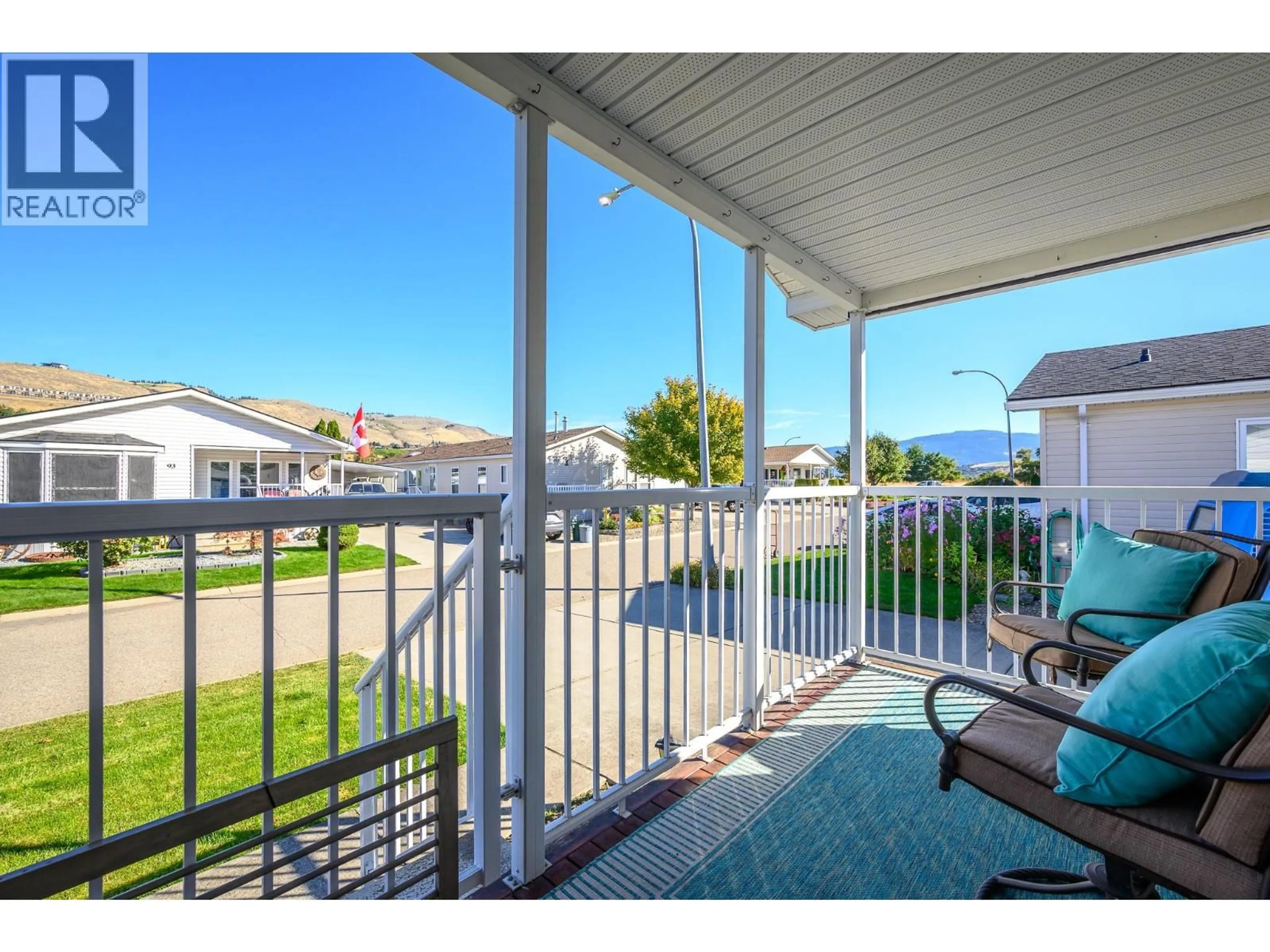 Patio, water/lake/river/ocean view for 105 - 6688 TRONSON ROAD, Vernon British Columbia V1H1R9