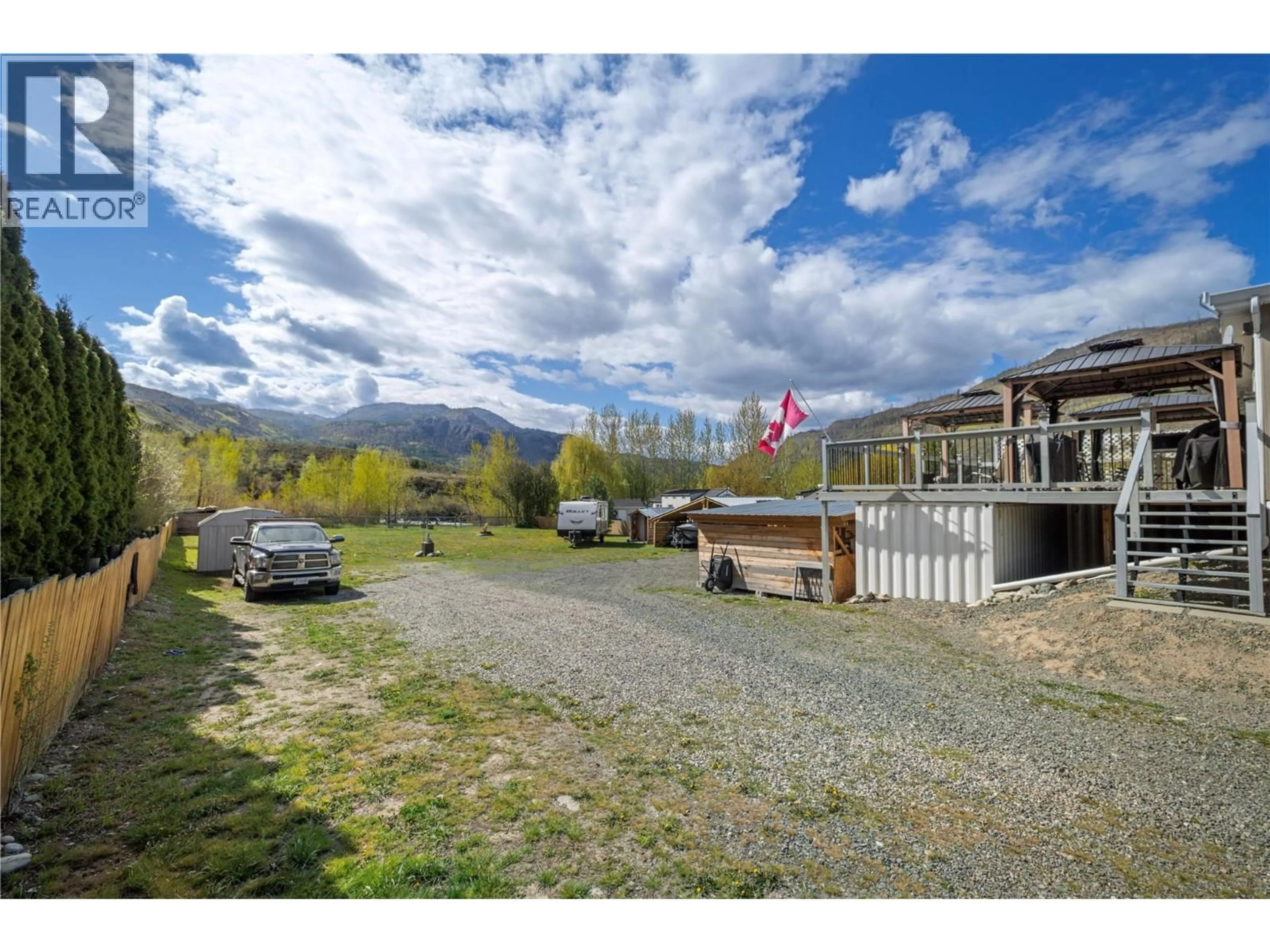 A pic from outside/outdoor area/front of a property/back of a property/a pic from drone, mountain view for 3710 LOUIS CREEK ROAD, Barriere British Columbia V0E2E0