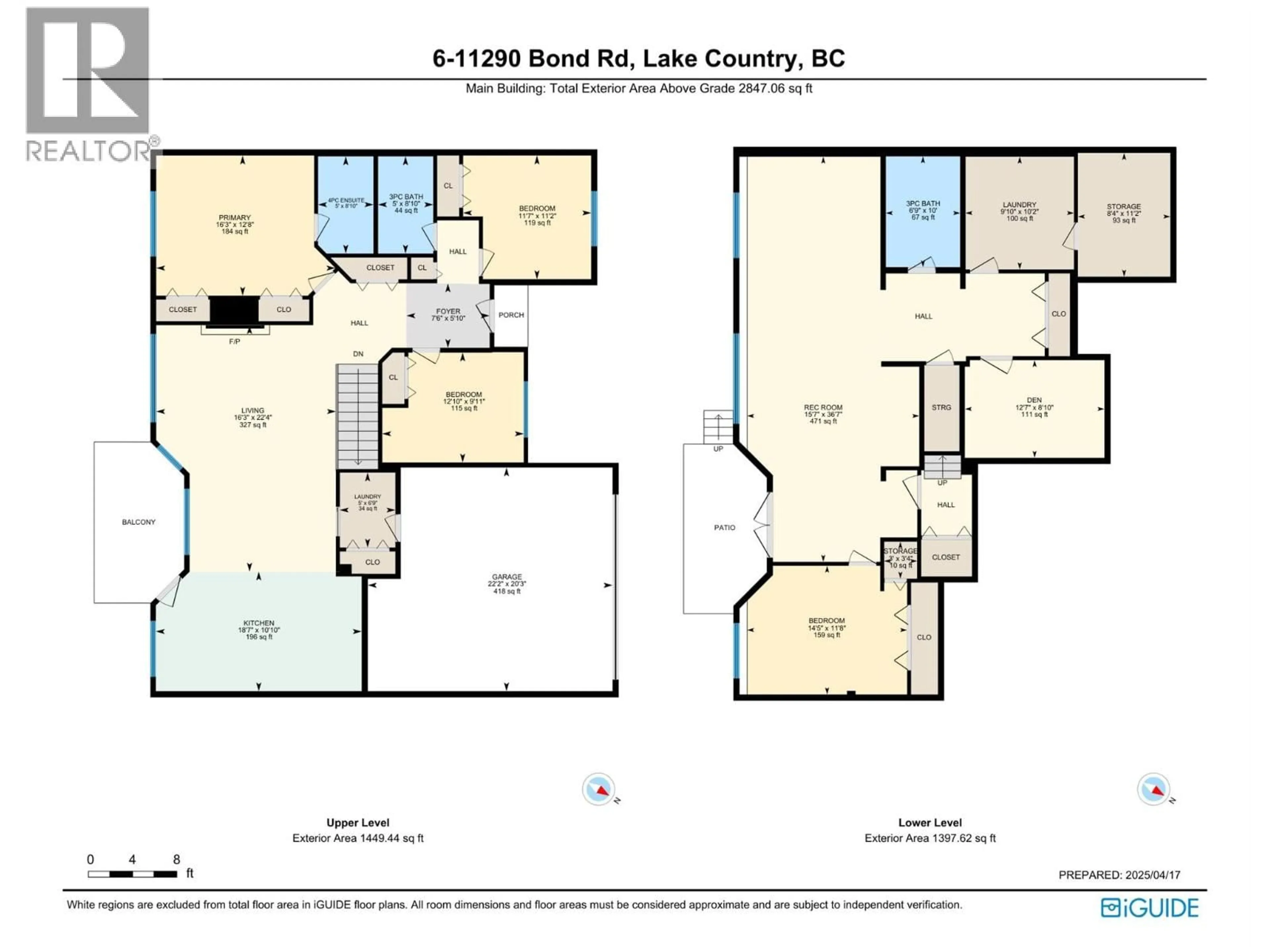 Floor plan for 6 - 11290 BOND ROAD, Lake Country British Columbia V4V1E1