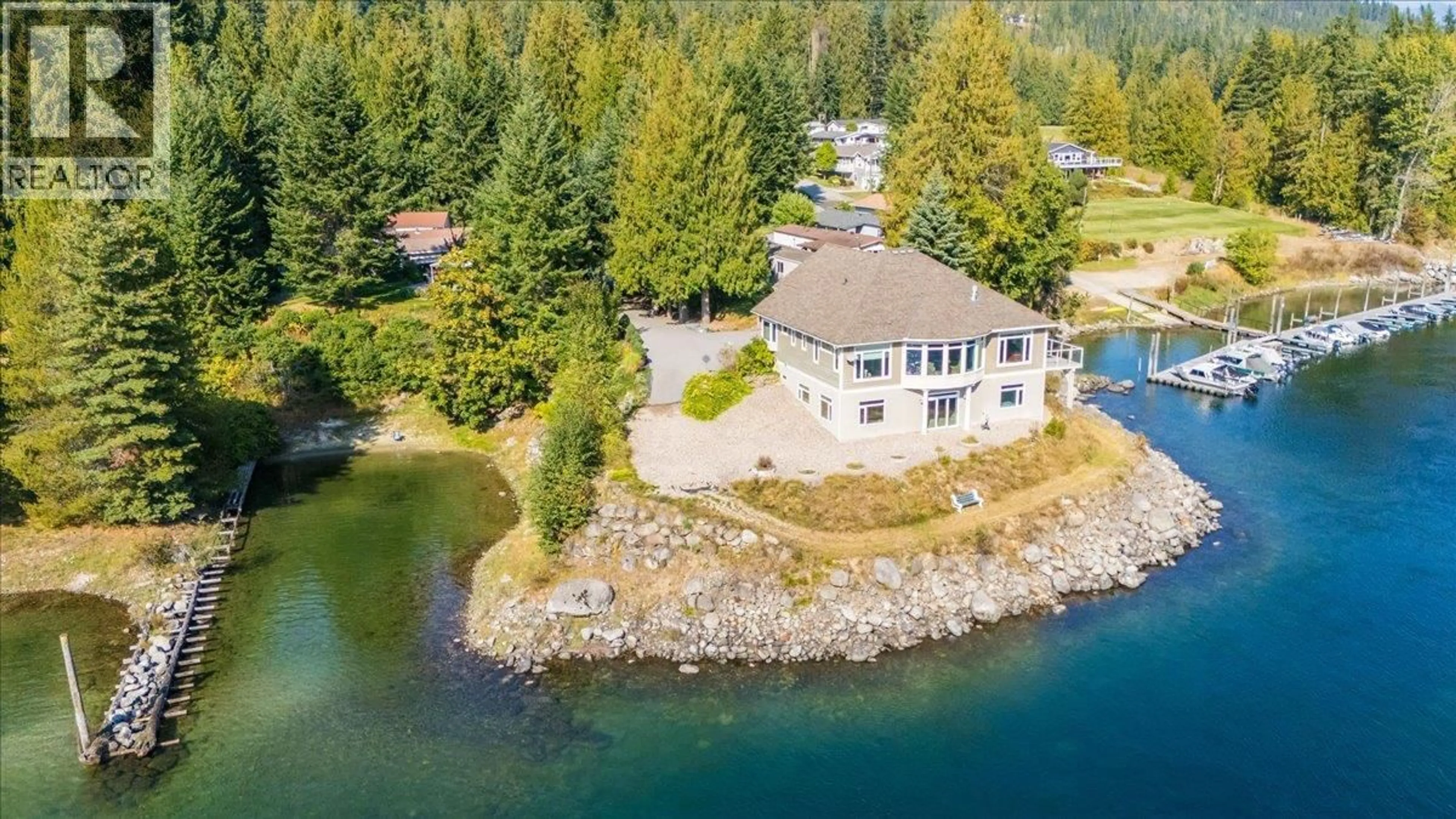 A pic from outside/outdoor area/front of a property/back of a property/a pic from drone, water/lake/river/ocean view for 48-7126 HIGHWAY 3A HIGHWAY, Nelson British Columbia V1L6S4