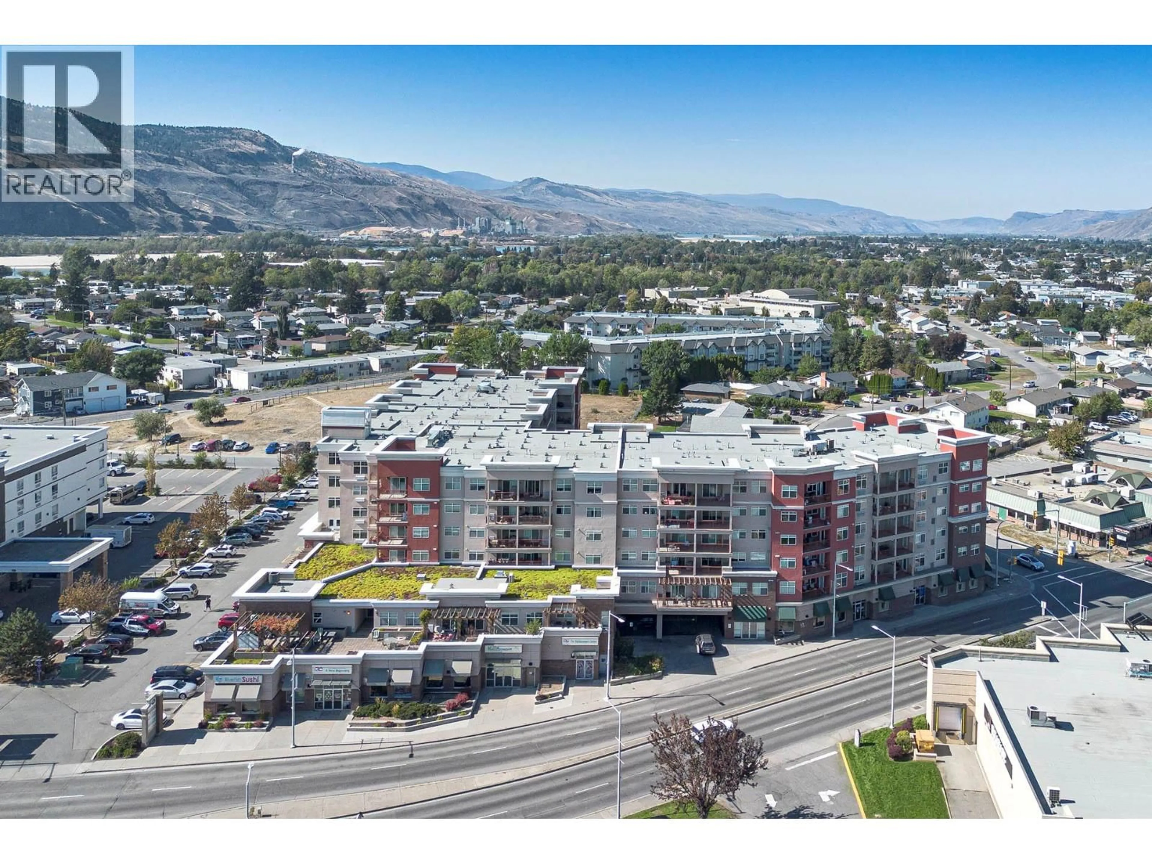 A pic from outside/outdoor area/front of a property/back of a property/a pic from drone, mountain view for 520 - 689 TRANQUILLE ROAD, Kamloops British Columbia V2B0C7