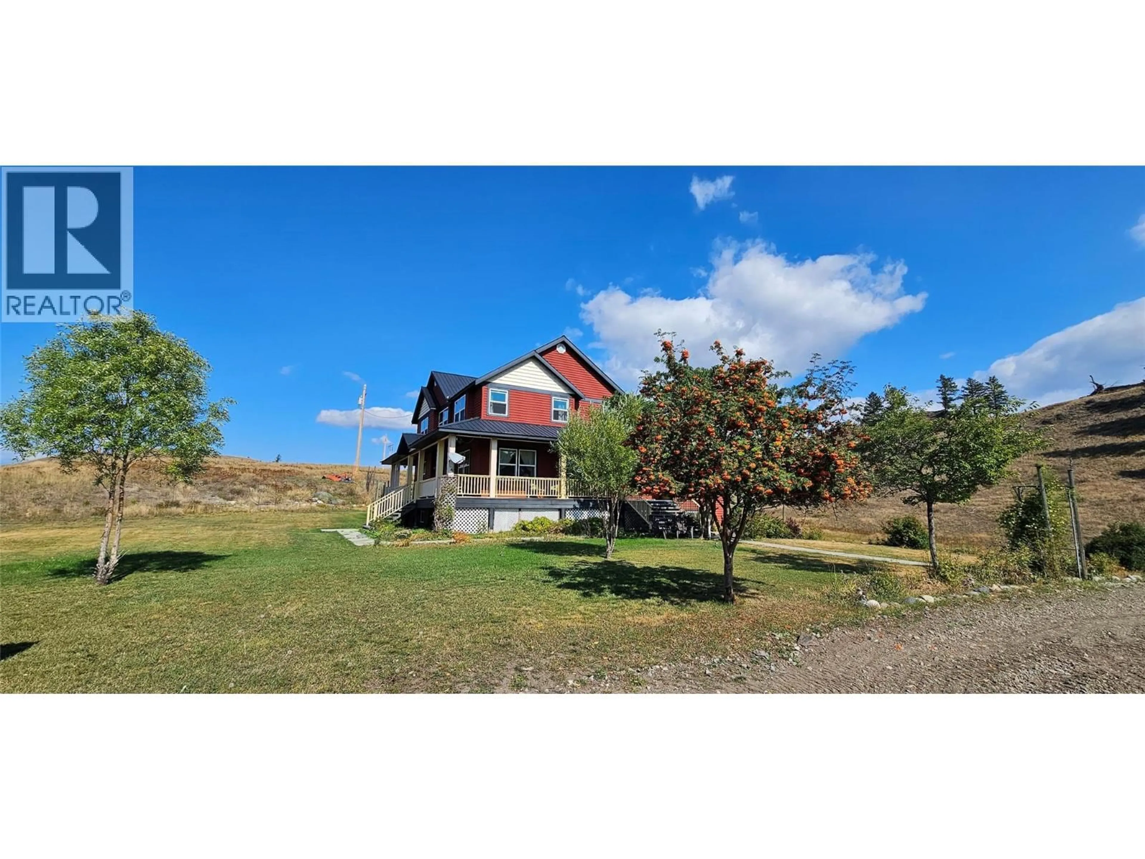 A pic from outside/outdoor area/front of a property/back of a property/a pic from drone, unknown for 1670 HULME CREEK ROAD, Rock Creek British Columbia V0H1Y0