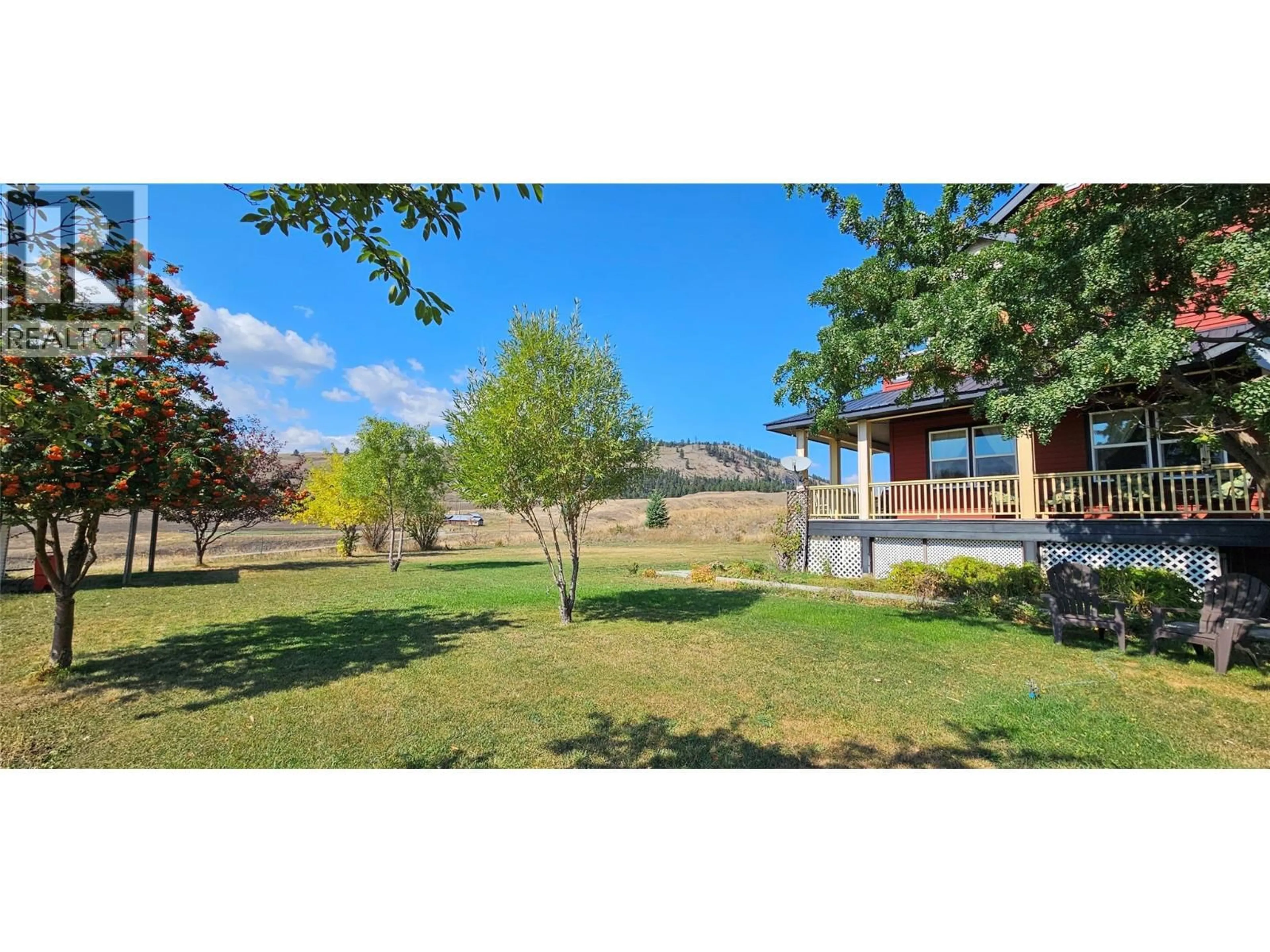 A pic from outside/outdoor area/front of a property/back of a property/a pic from drone, mountain view for 1670 HULME CREEK ROAD, Rock Creek British Columbia V0H1Y0