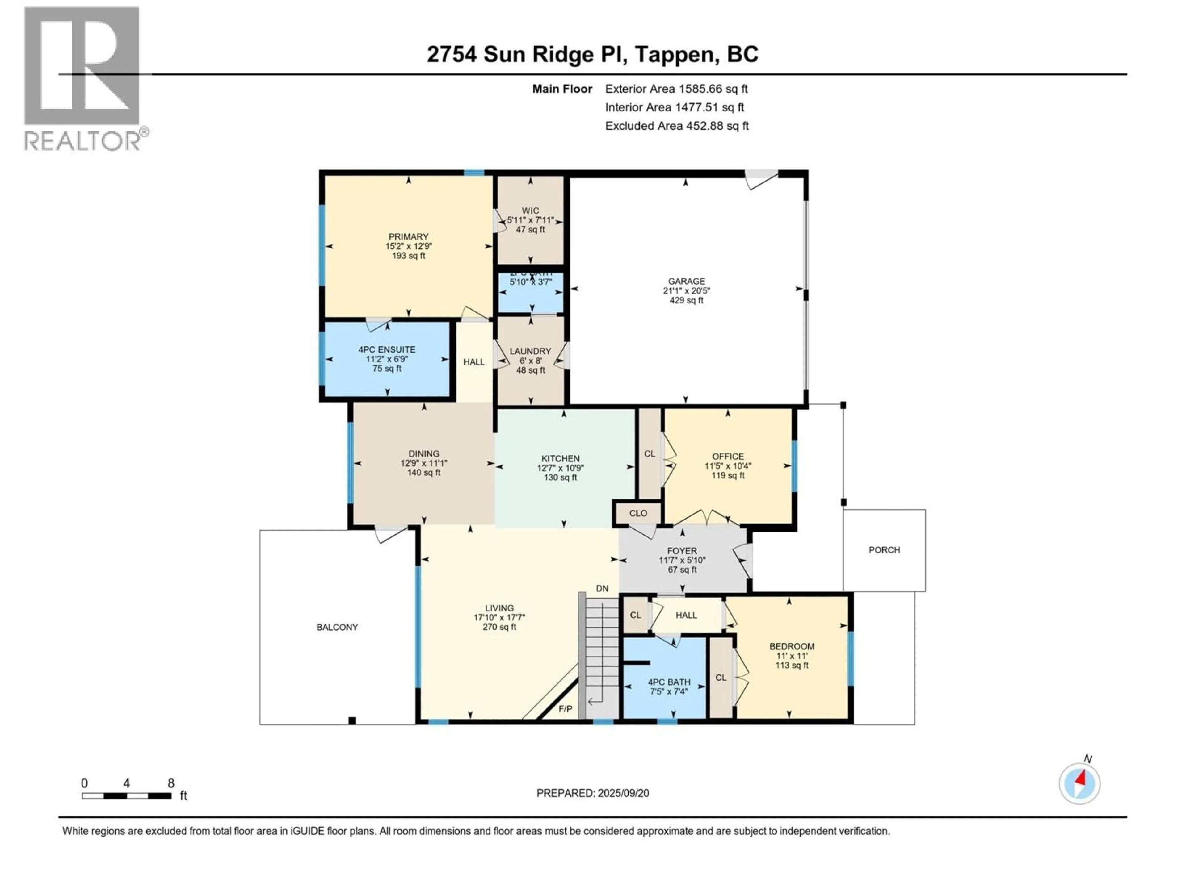 Floor plan for 2754 SUN RIDGE PLACE, Tappen British Columbia V0E2X3